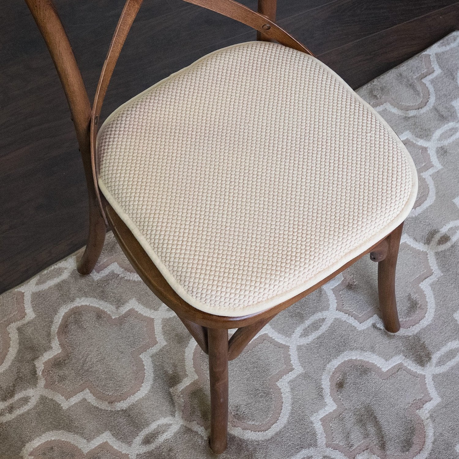 Honeycomb Chair Cushion Set Linen - Chair