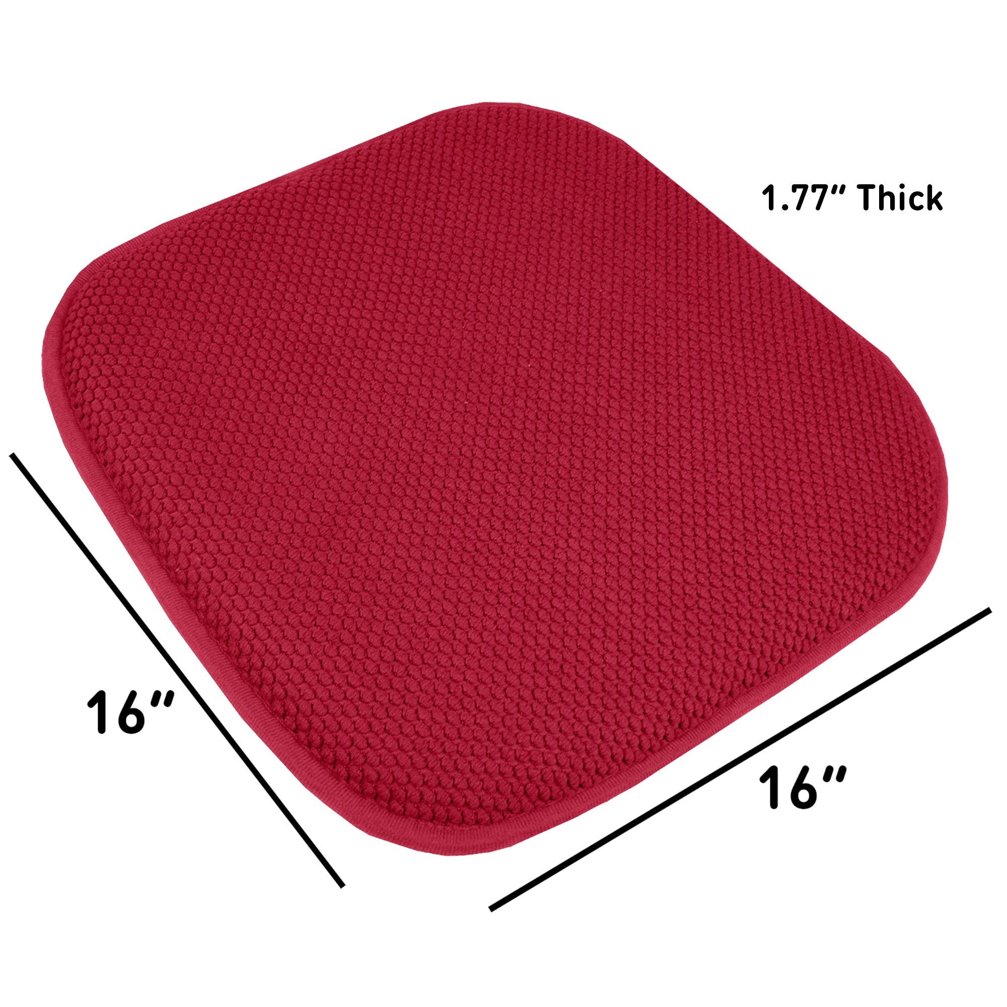 Honeycomb Chair Cushion Set Red - Size