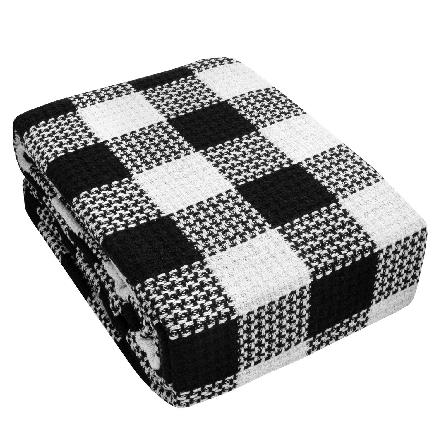 Buffalo Check Knit Cotton Blanket Sweet Home Collection