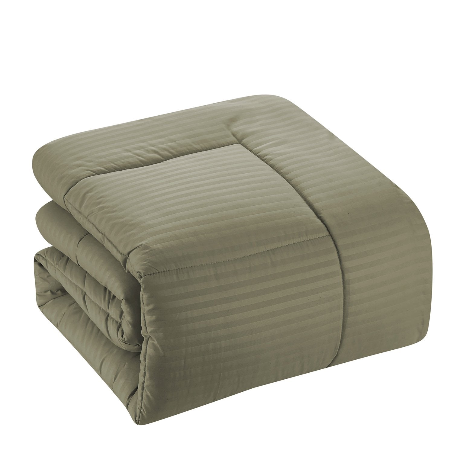 Dobby Stripe 8-Piece Bed In A Bag Comforter Set Sage - Comforter