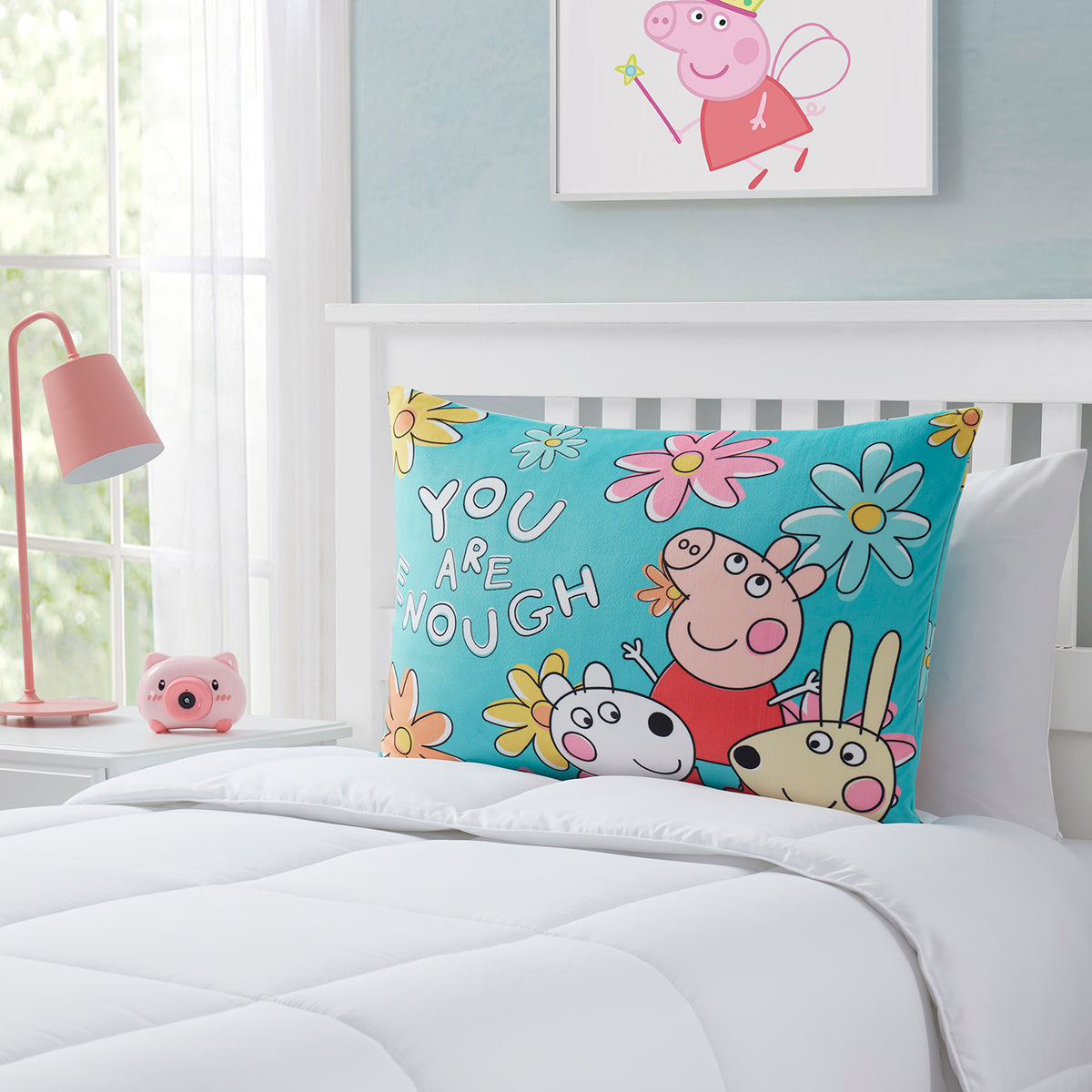 Peppa Pig Kids Reversible Pillow with Removable Shell