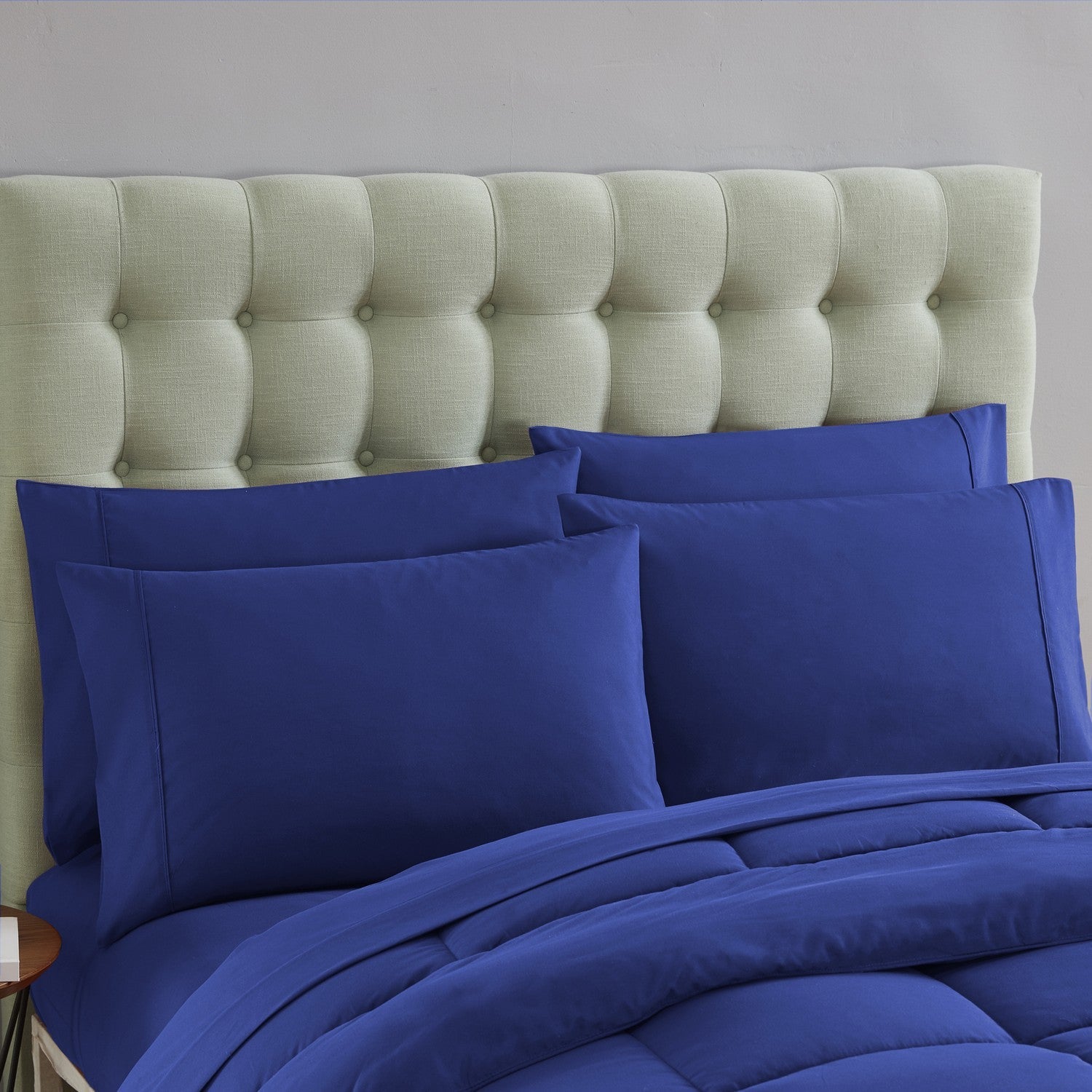 Essential 7-Piece Bed in a Bag Set Royal Blue - Shams