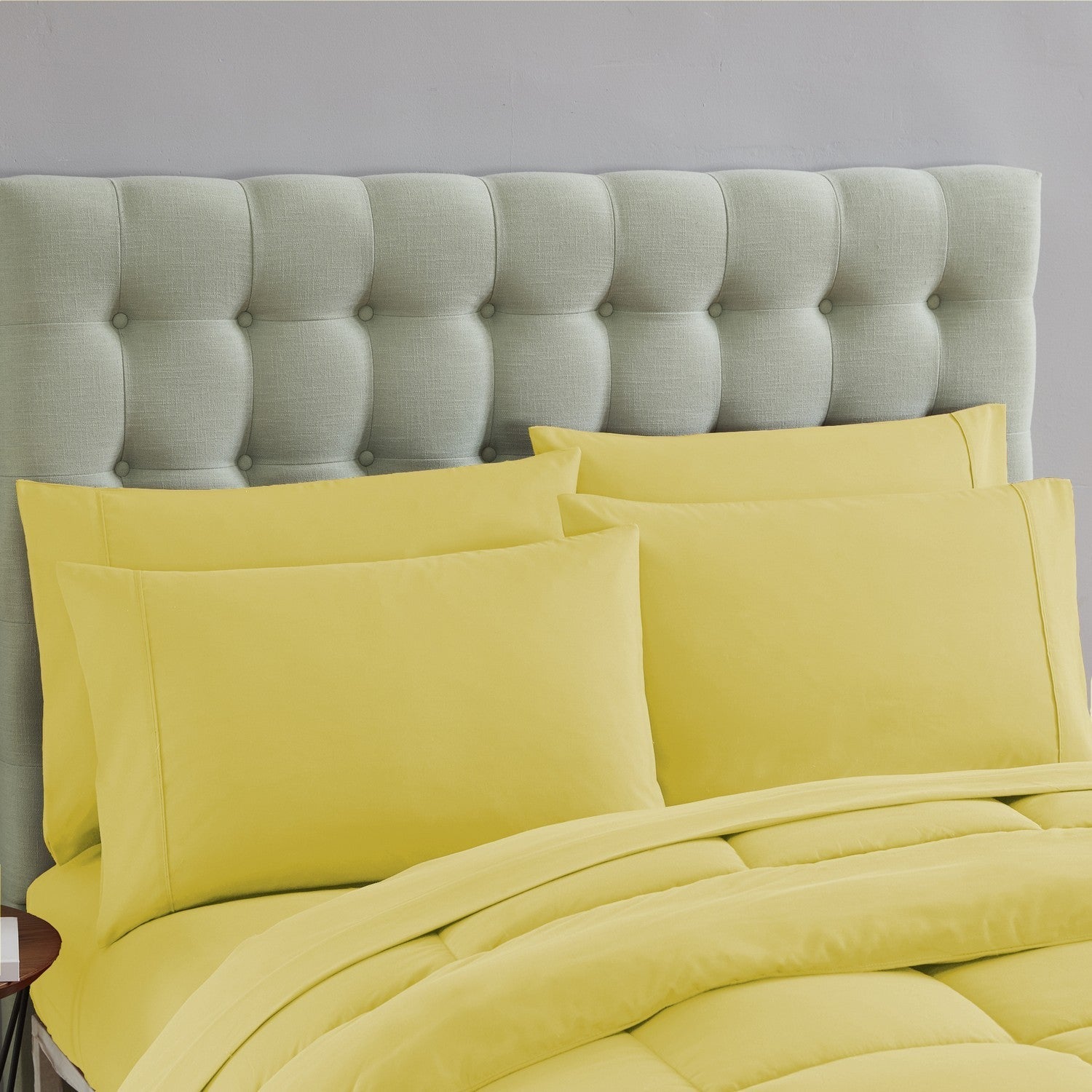 Essential 7-Piece Bed in a Bag Set Yellow - Shams