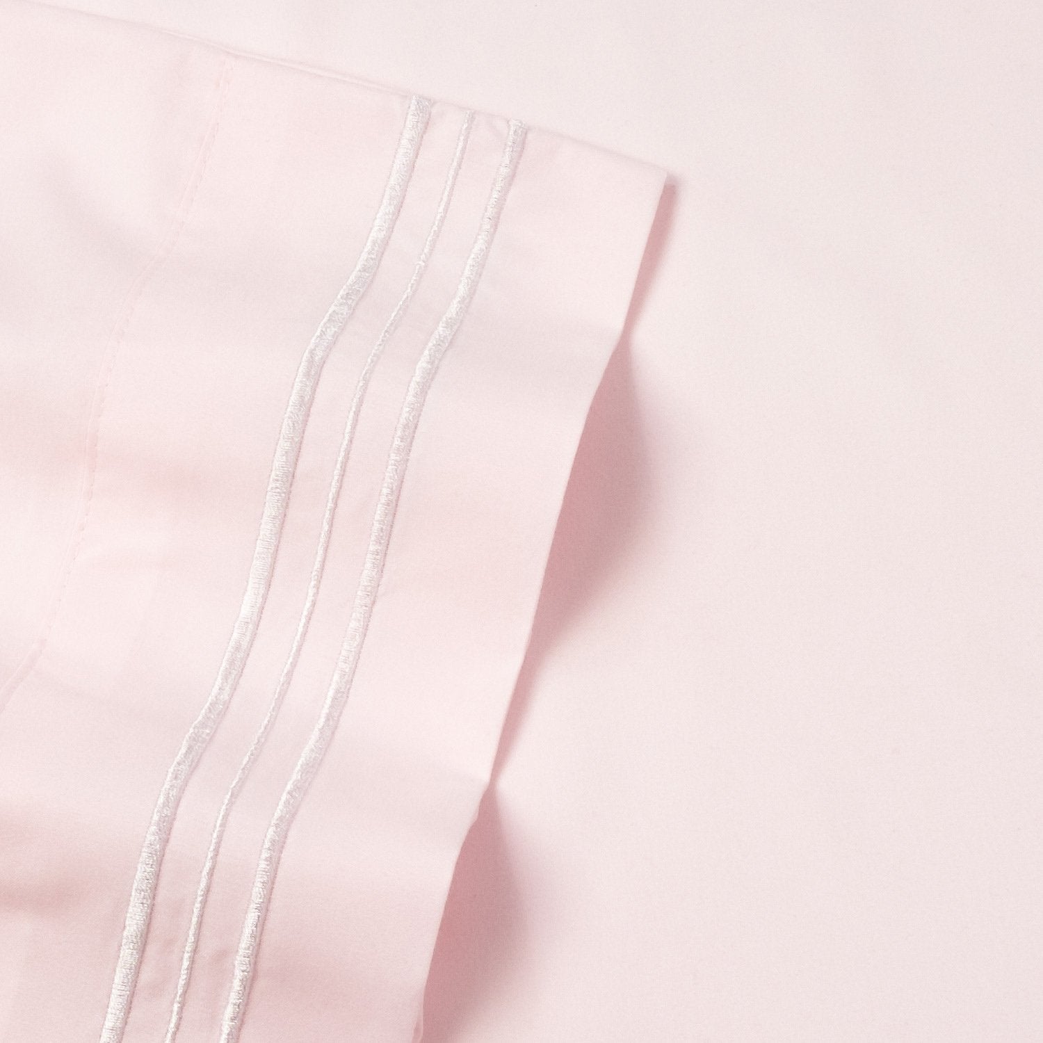 Extra Deep 4-Piece Bed Sheet Set Pale Pink - Fabric