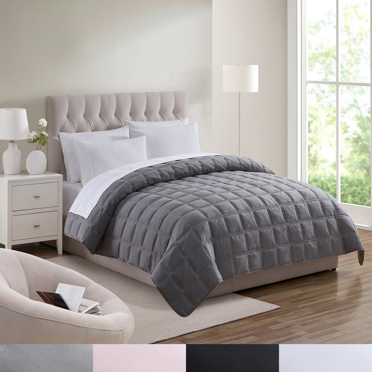 Down Alternative Reversible Double Stitch Comforter