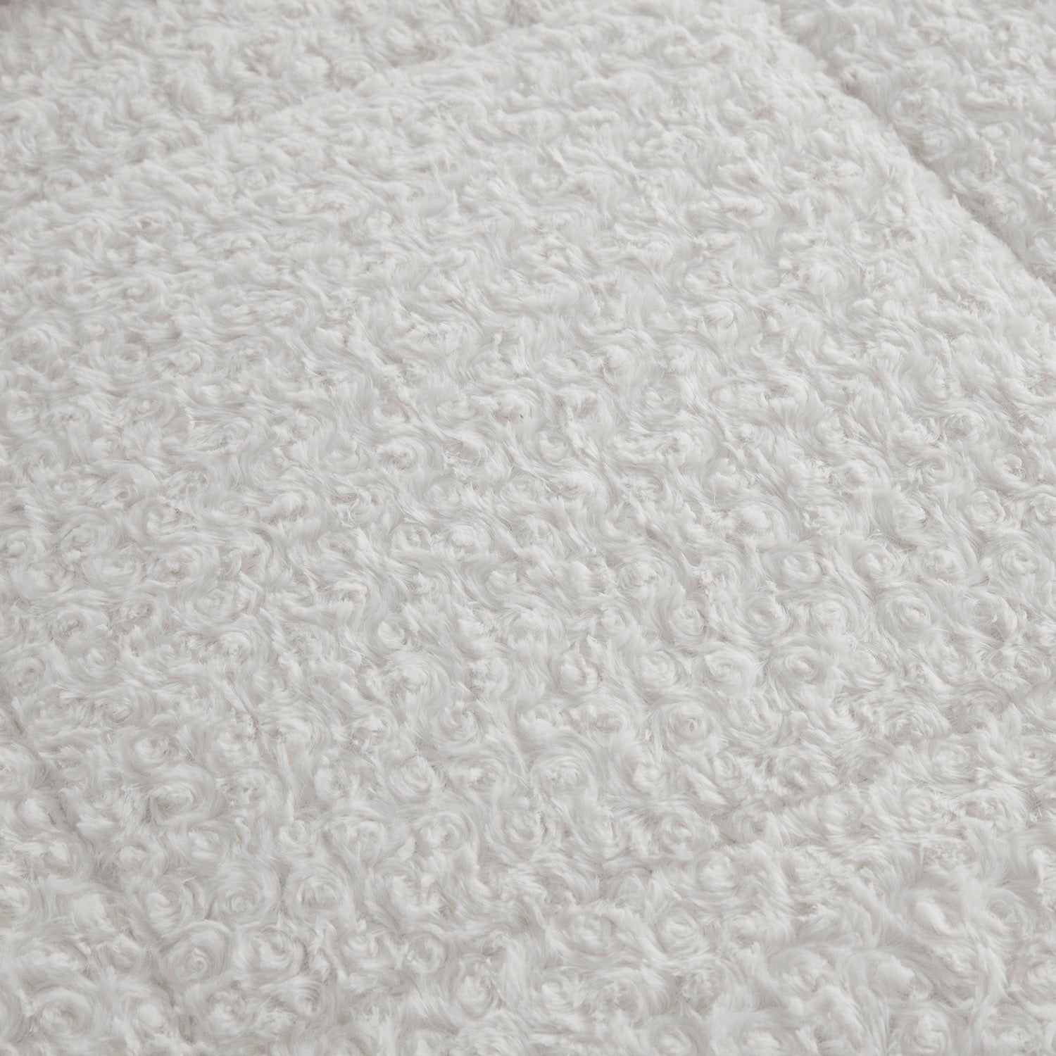 Faux Fur Animal 3-Piece Comforter Set, Ivory - Fabric