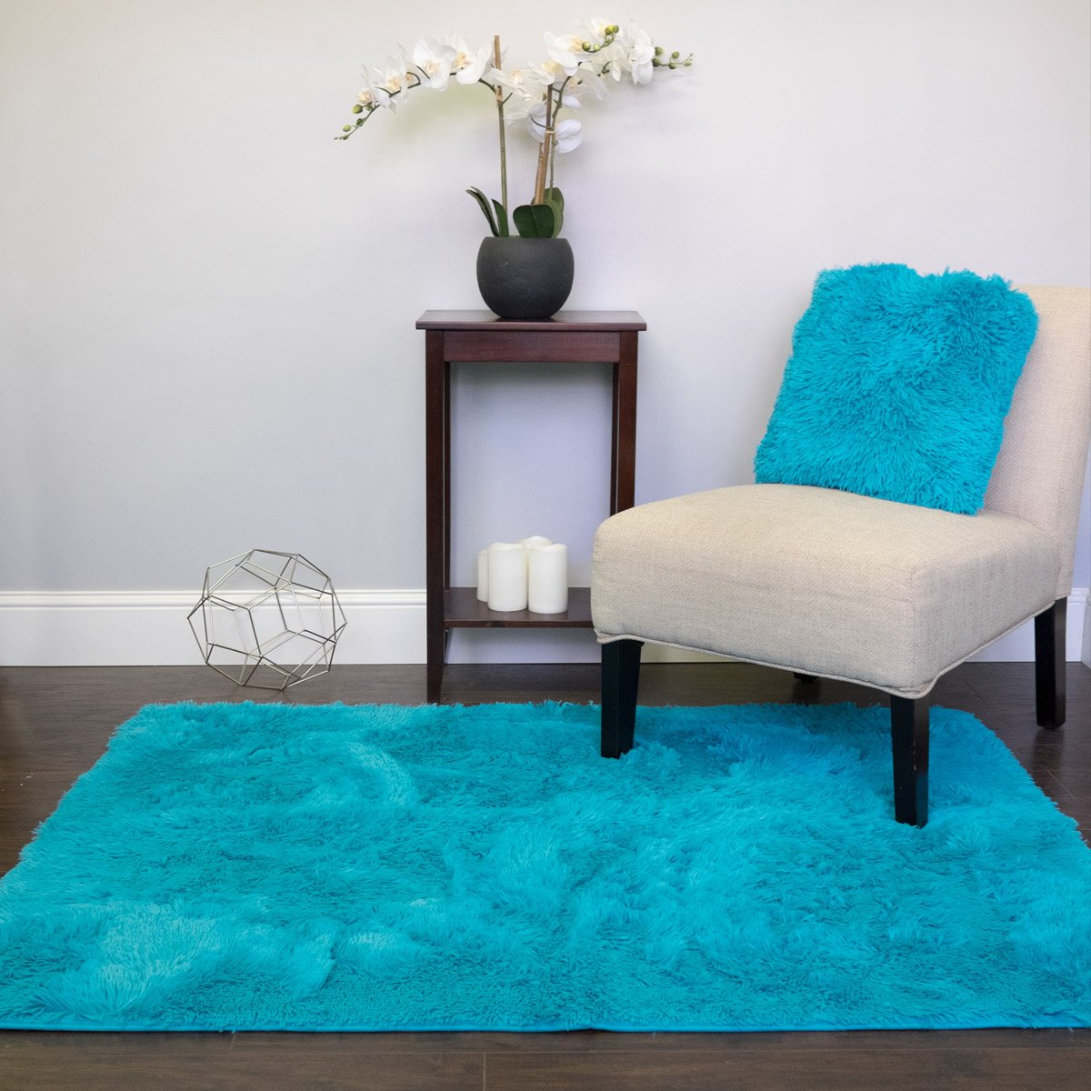 Small Fur Rug Rectangle Faux Fur Rectangle Area Rug | Sweet Home Collection