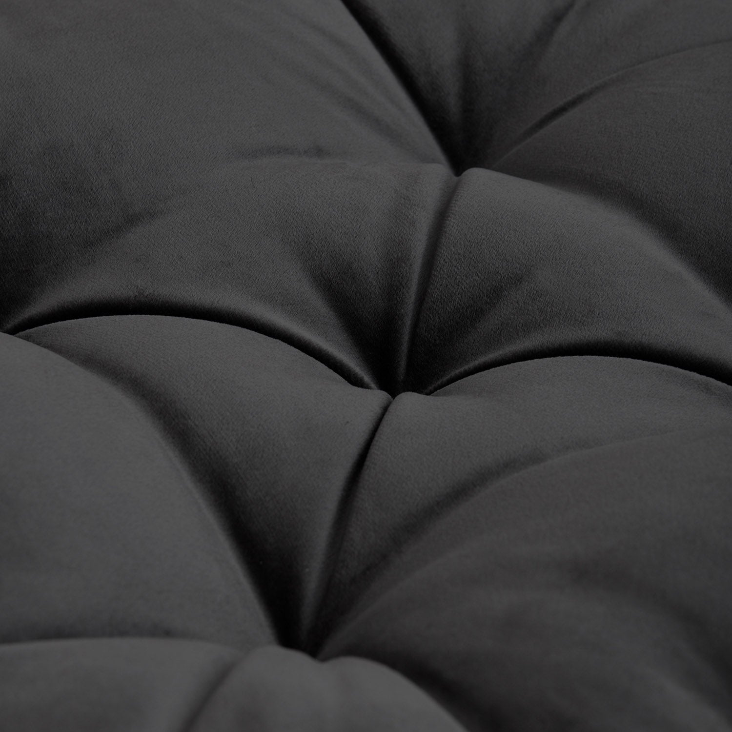 Floor Pillow, Black - Fabric