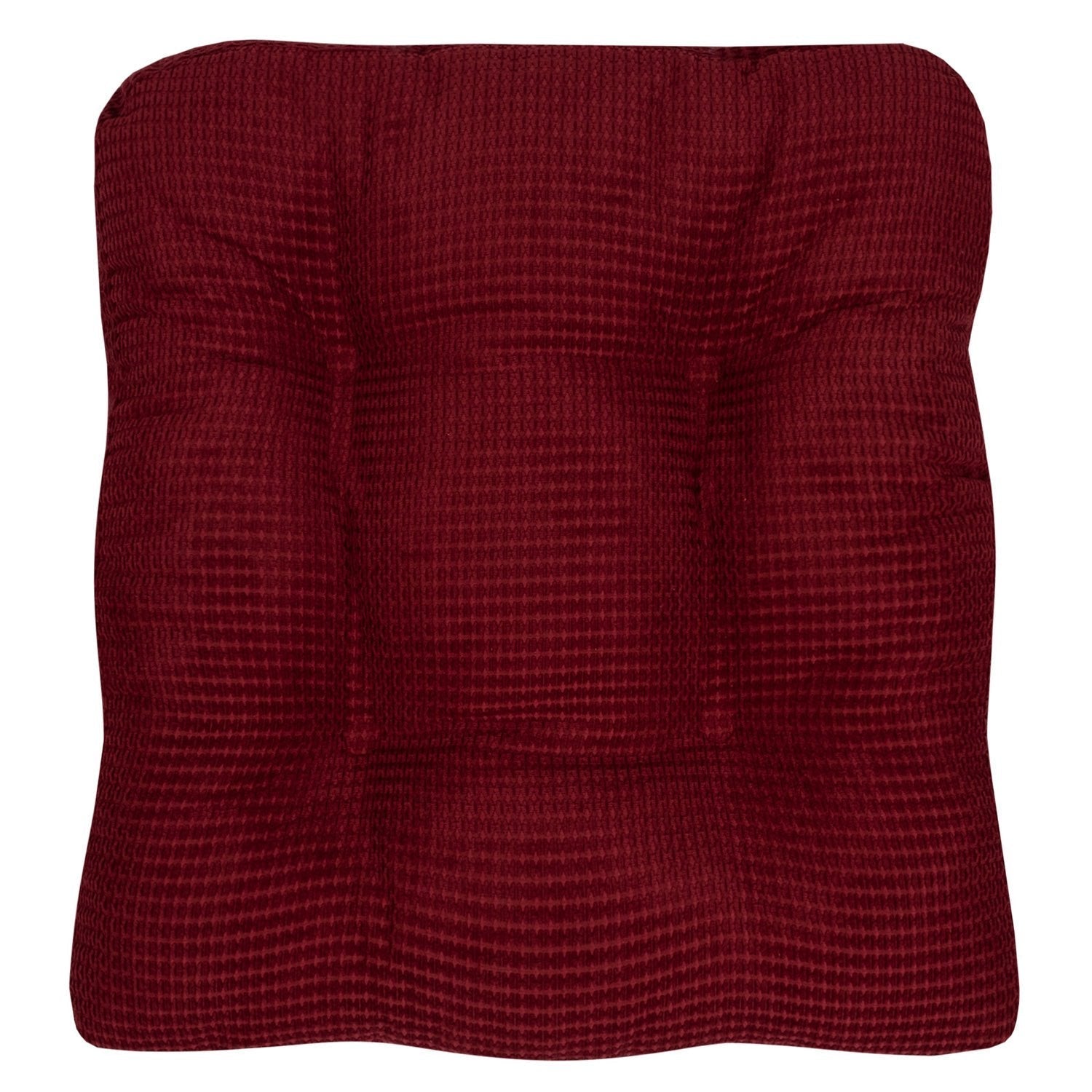 Fluffy Chair Cushion Set Burgundy - Top