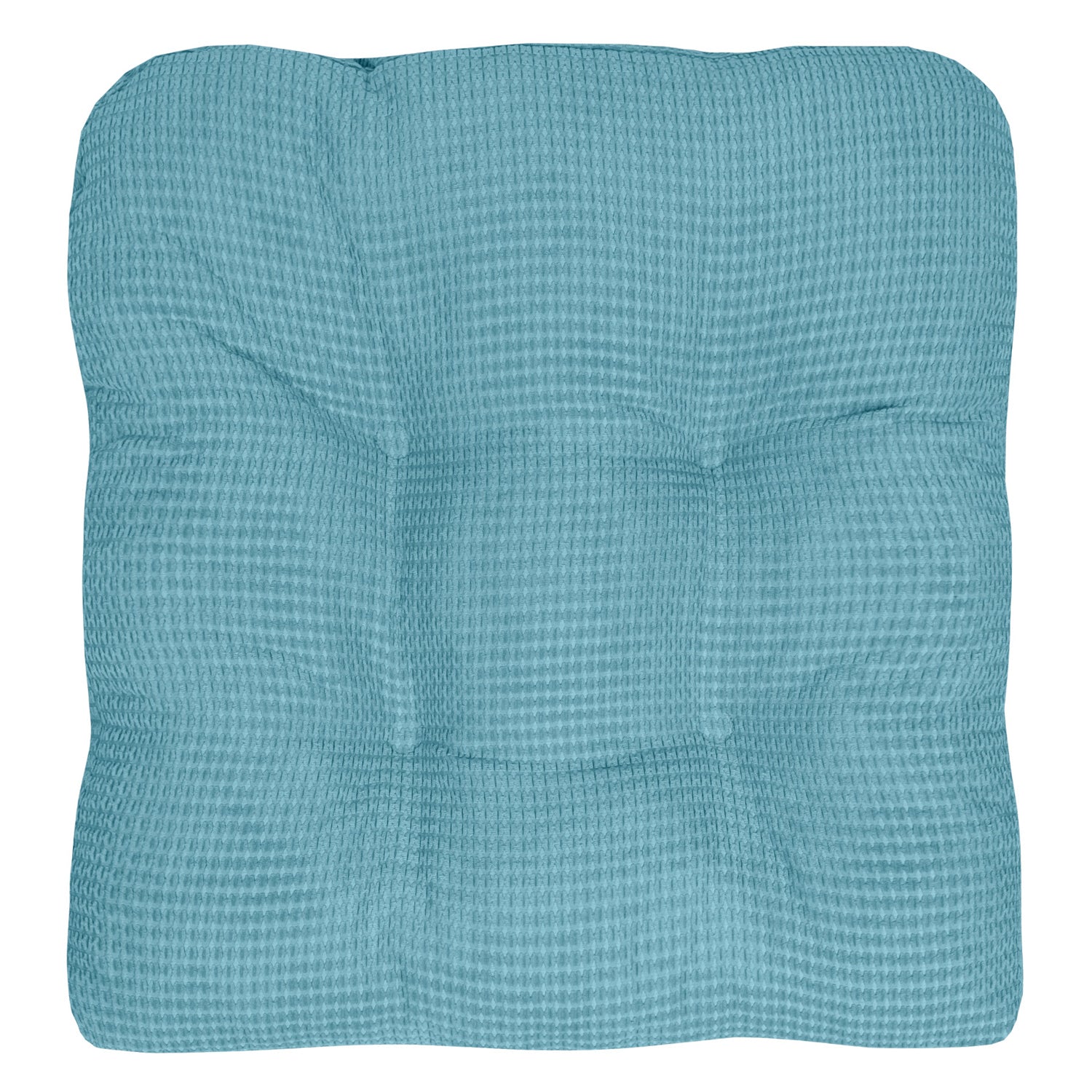 Fluffy Chair Cushion Set Teal - Top
