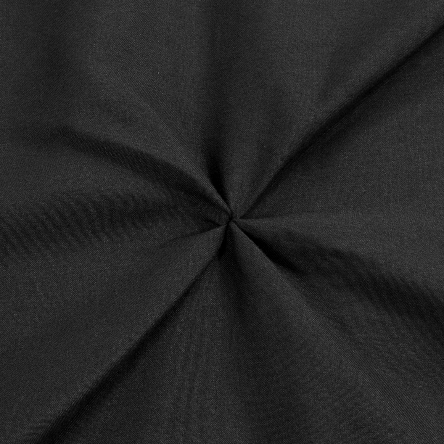 Hudson Pinch Pleat 3-Piece Duvet Set Black - Detail