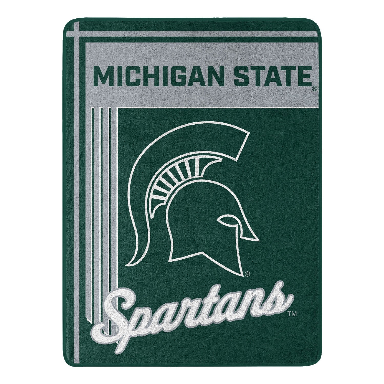 NCAA Throw Blanket Michigan State Spartans - Open Blanket