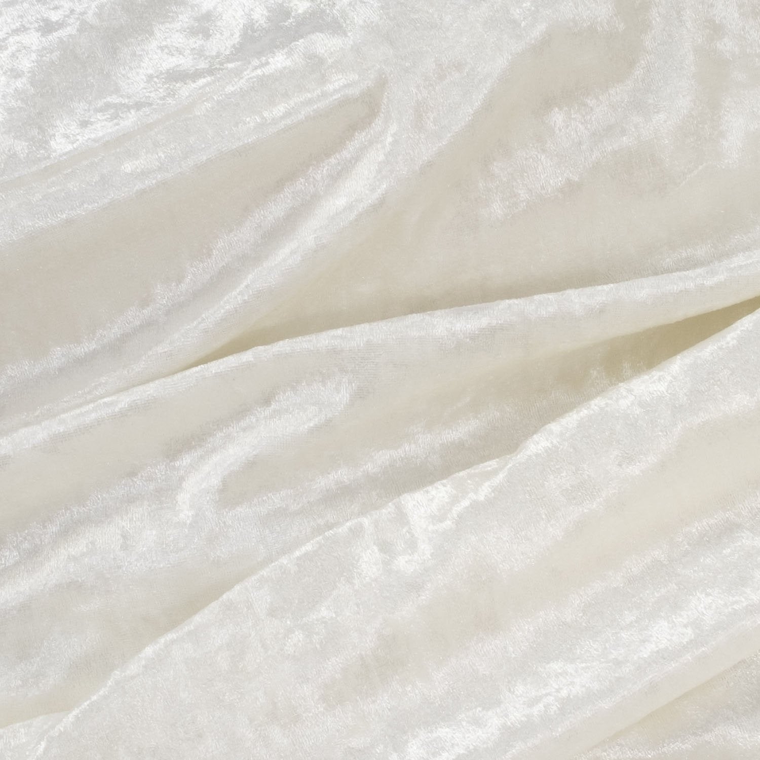 Olivia Crushed Velvet Throw Blanket Cream - Fabric
