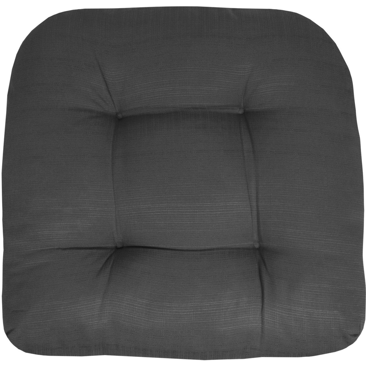 Patio Seat Cushion Set Charcoal - Top