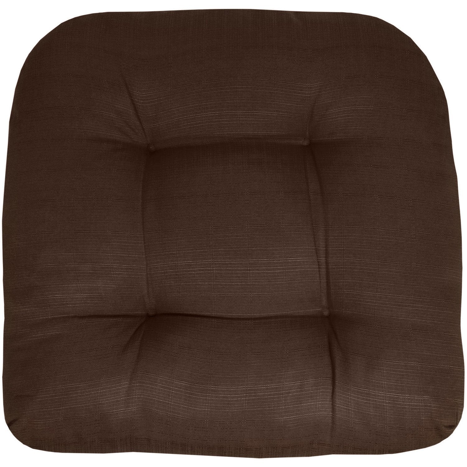 Patio Seat Cushion Set Chocolate - Top