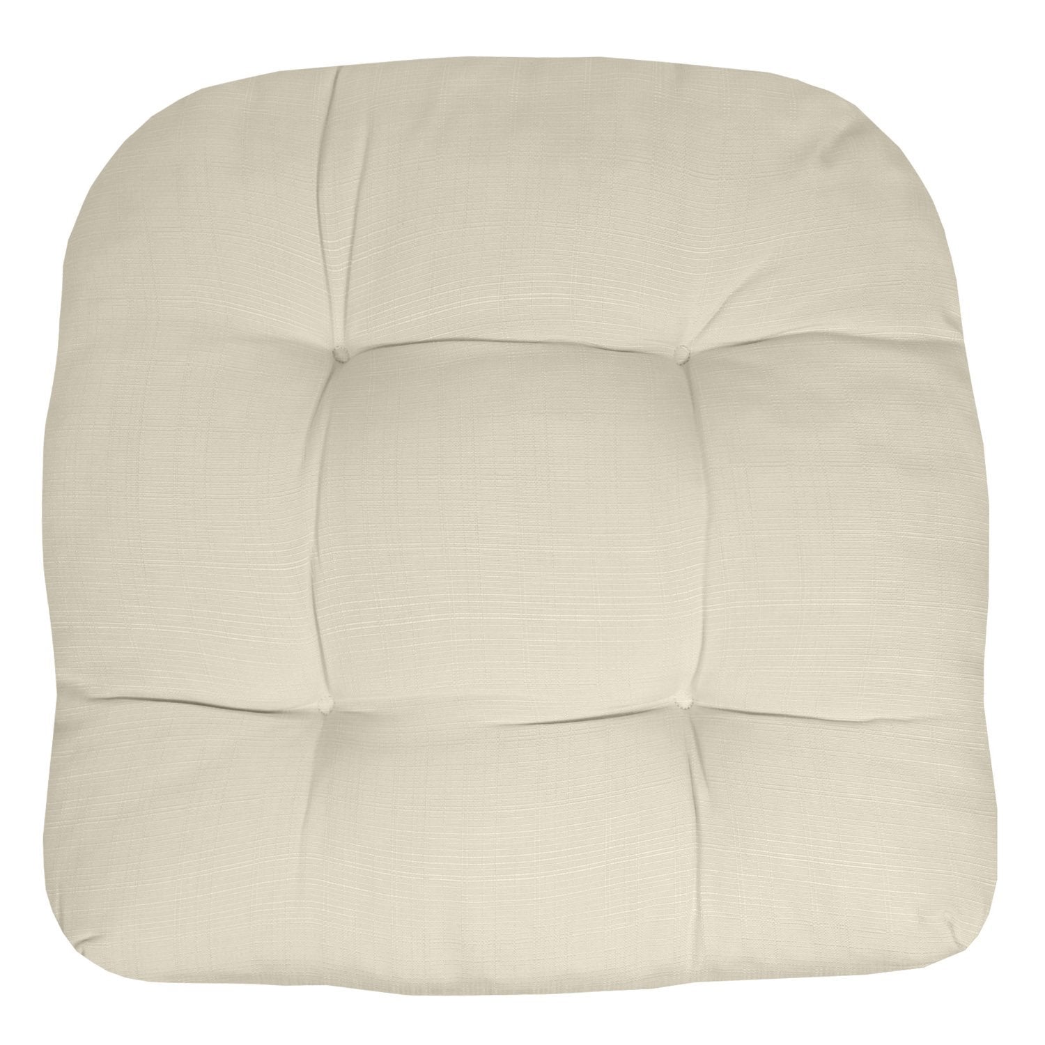 Patio Seat Cushion Set Cream - Top