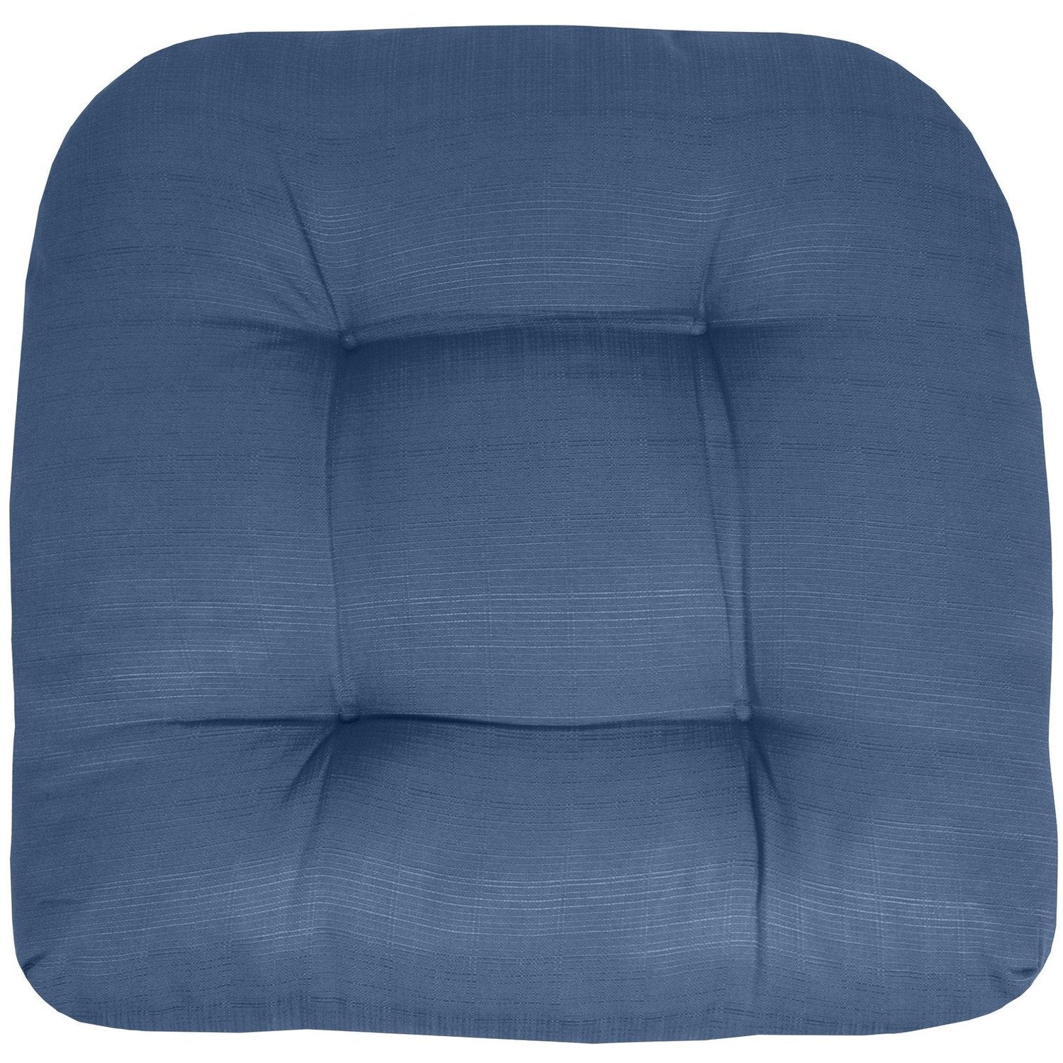 Patio Seat Cushion Set Denim Blue - Top