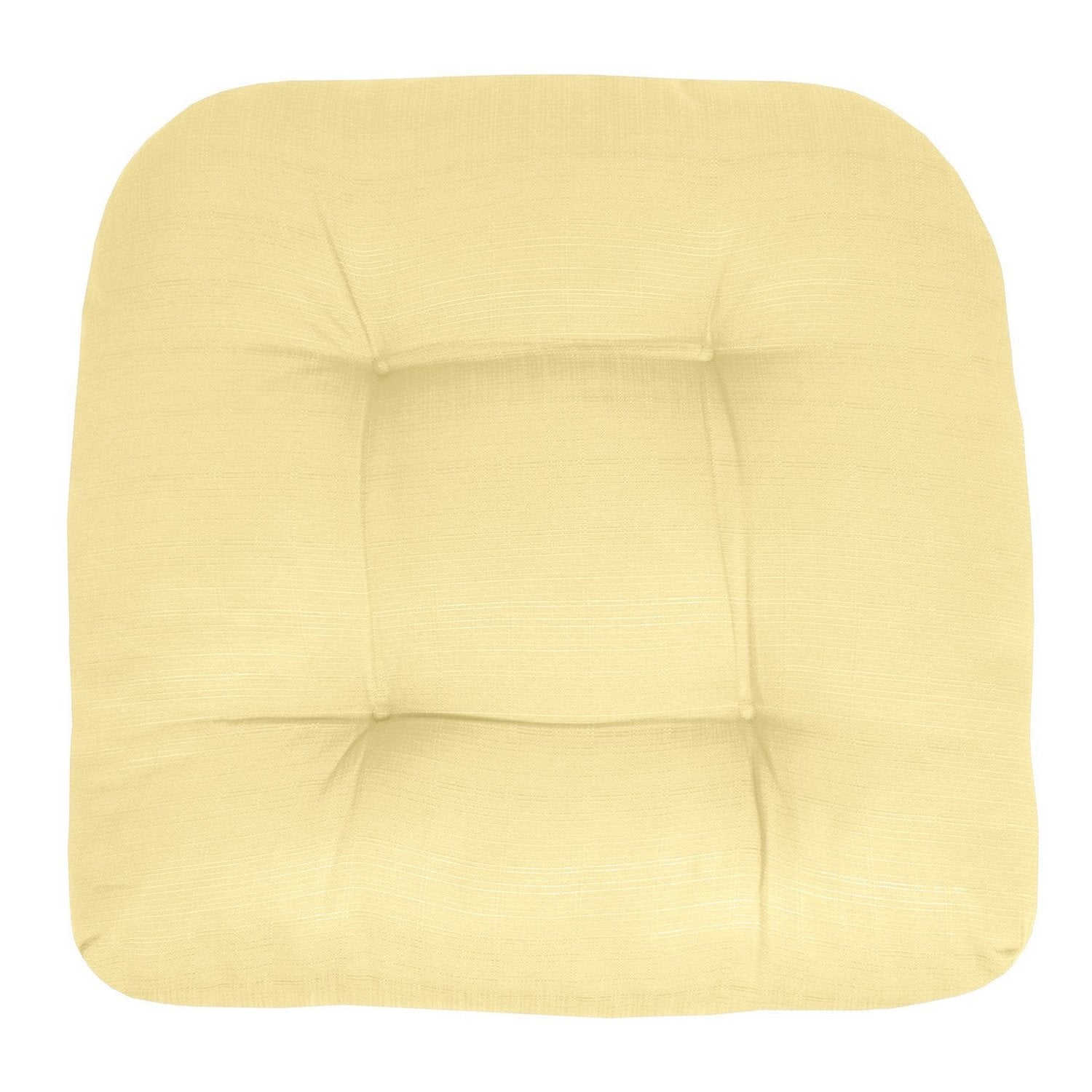 Patio Seat Cushion Set Yellow - Top