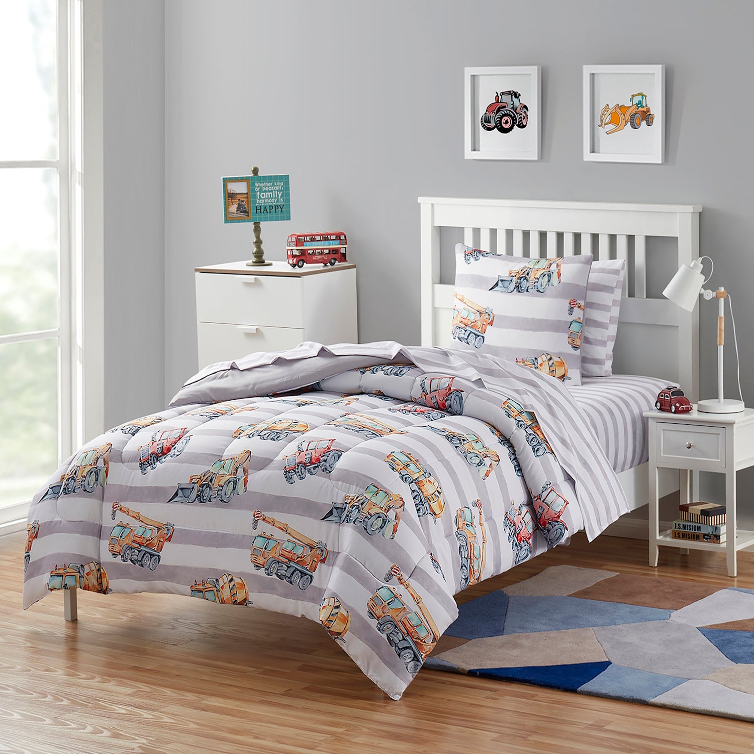 Bedroom Kids Full Size Comforter Printed Kids Bed In A Bag Set