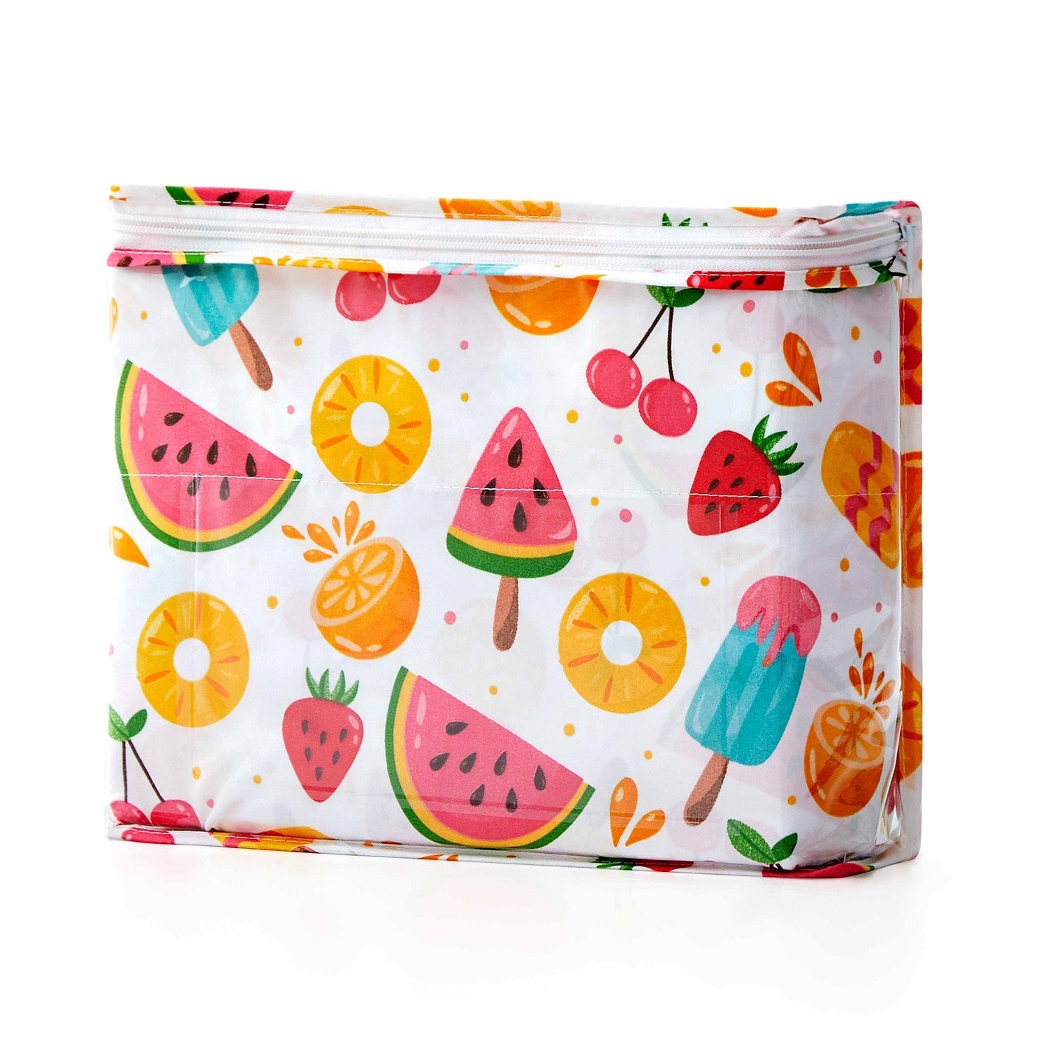 Printed Kids Bed Sheet Set (Fruity Fun) - Package