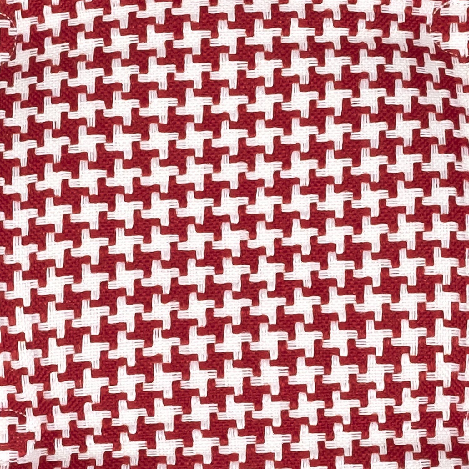 Houndstooth U-Shape Chair Cushion Set Red - Fabric