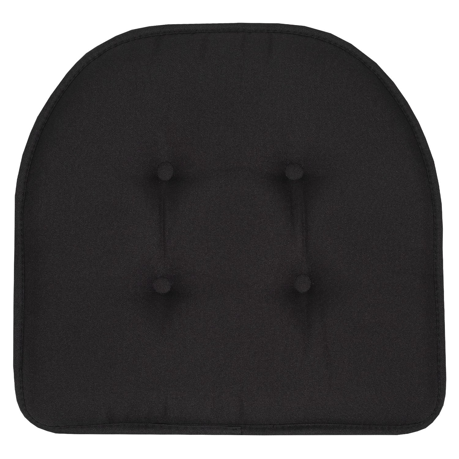 U-Shape Chair Cushion Set Black - Top