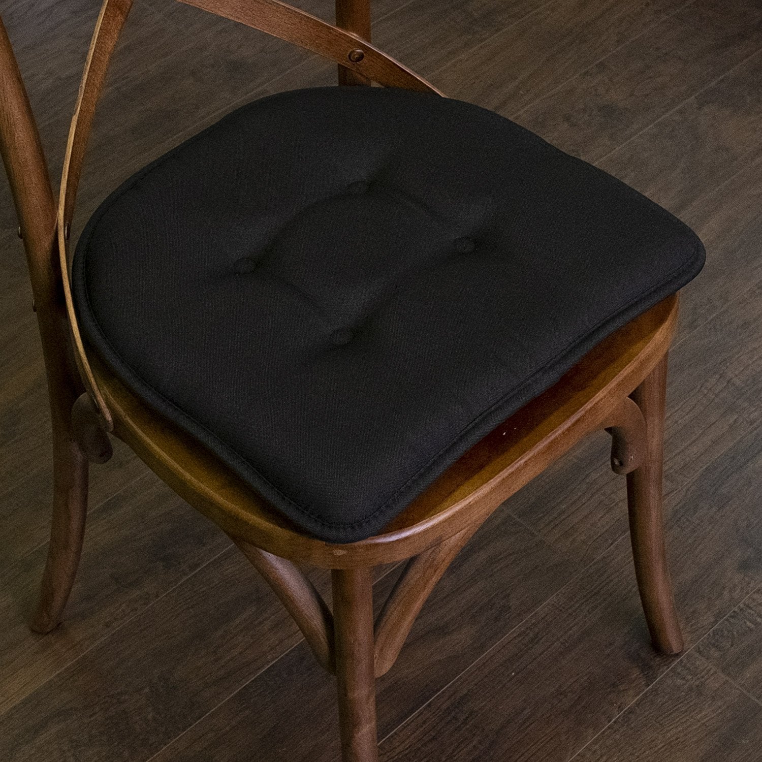 U-Shape Chair Cushion Set Black - Top