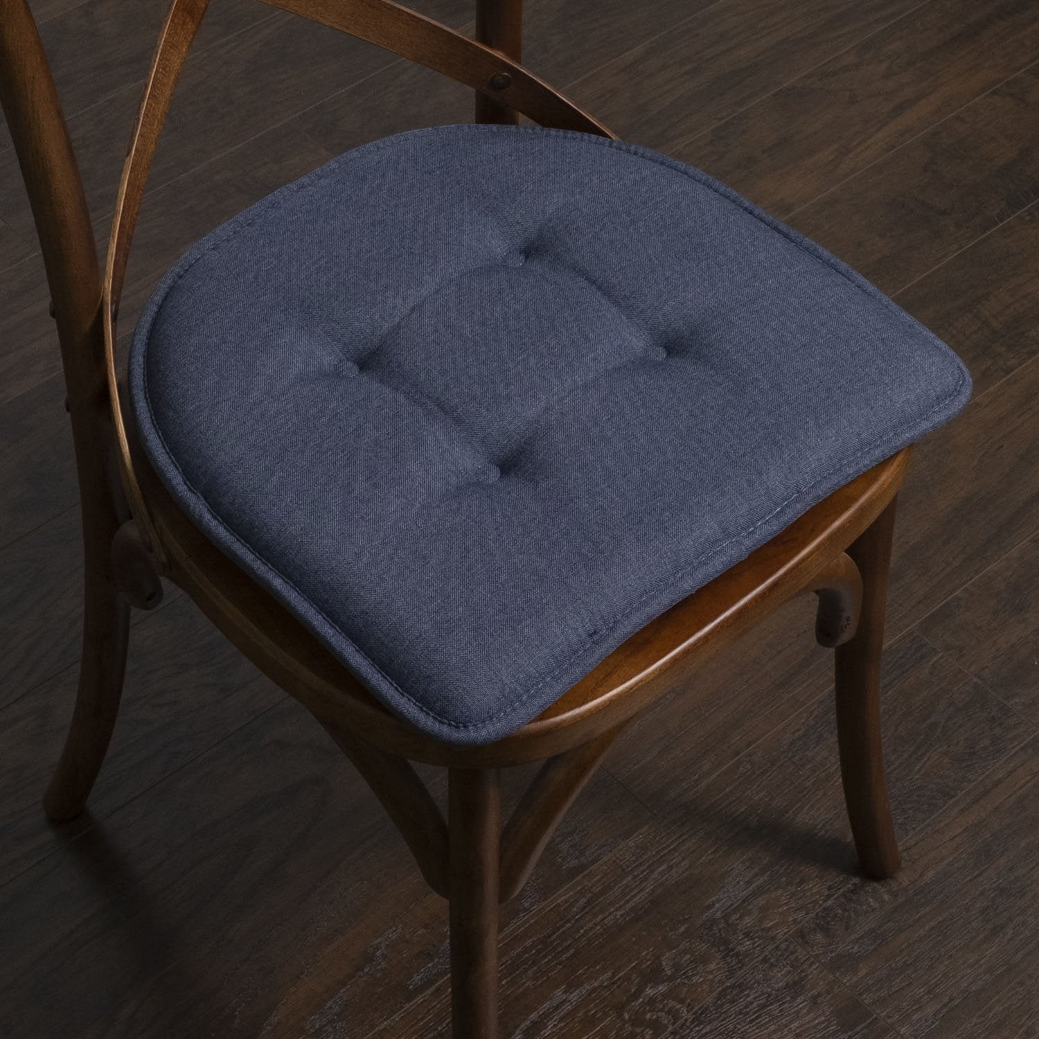 U-Shape Chair Cushion Set Denim - Chair