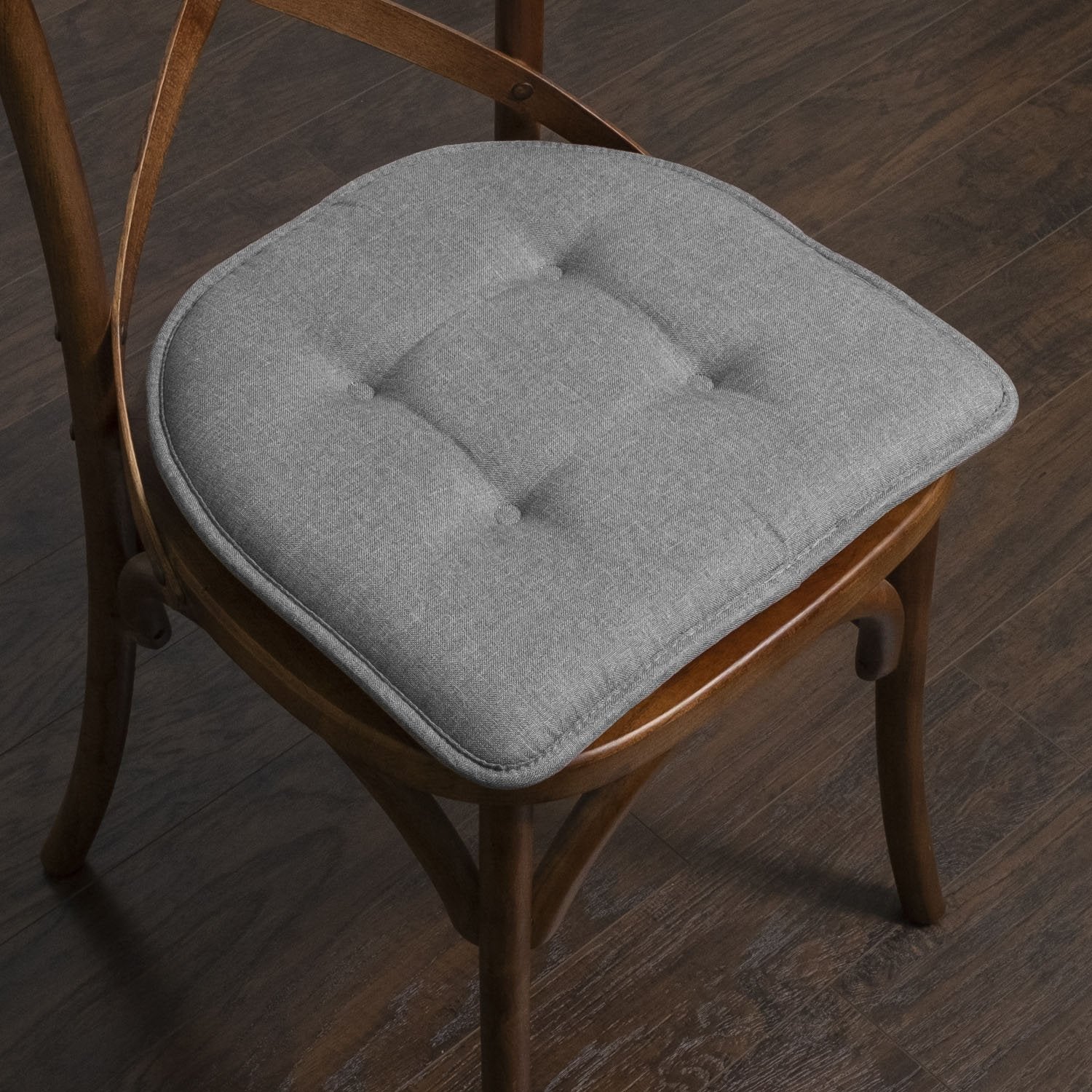 U-Shape Chair Cushion Set Gray - Chair