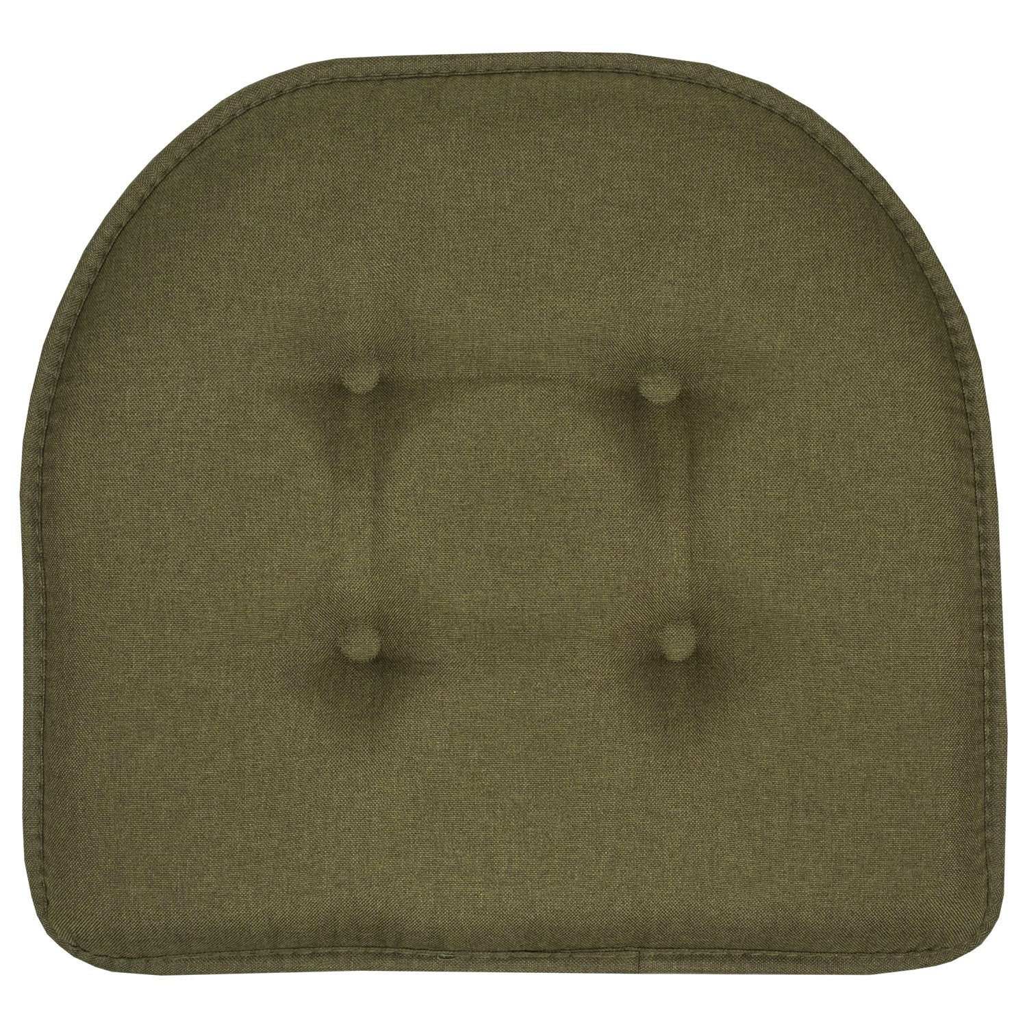 U-Shape Chair Cushion Set Olive - Top