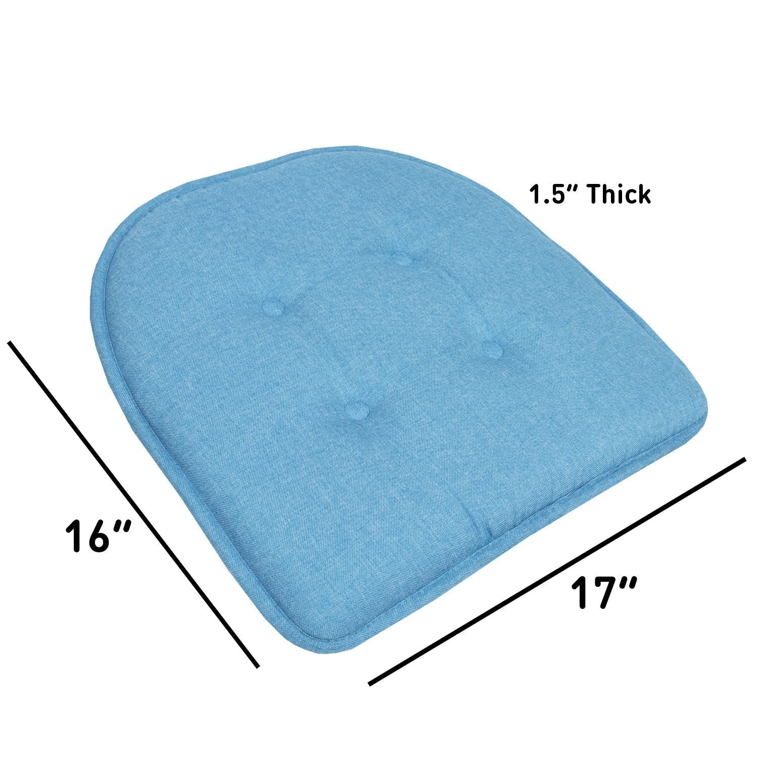 U-Shape Chair Cushion Set Turquoise - Size