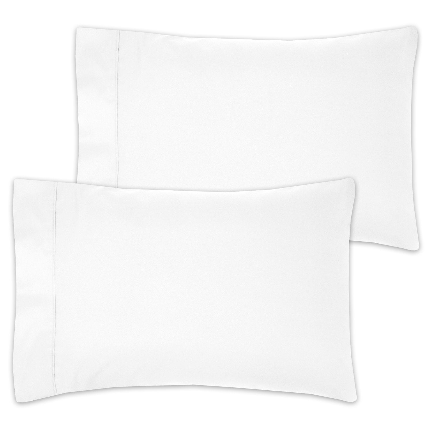 Ultra Soft 5-Piece Duvet Set White - Pillowcases