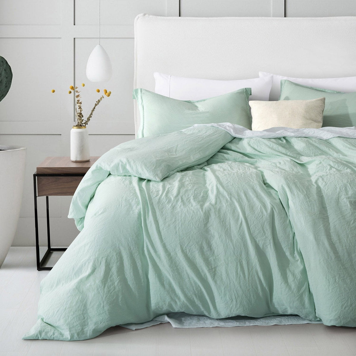 Washed Crinkled 3-Piece Duvet Set | Sweet Home Collection