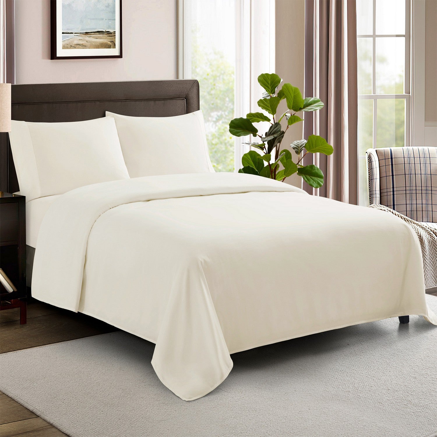 100% Cotton 600TC Sateen Sheet Set (Made in Egypt) | Sweet Home Collection
