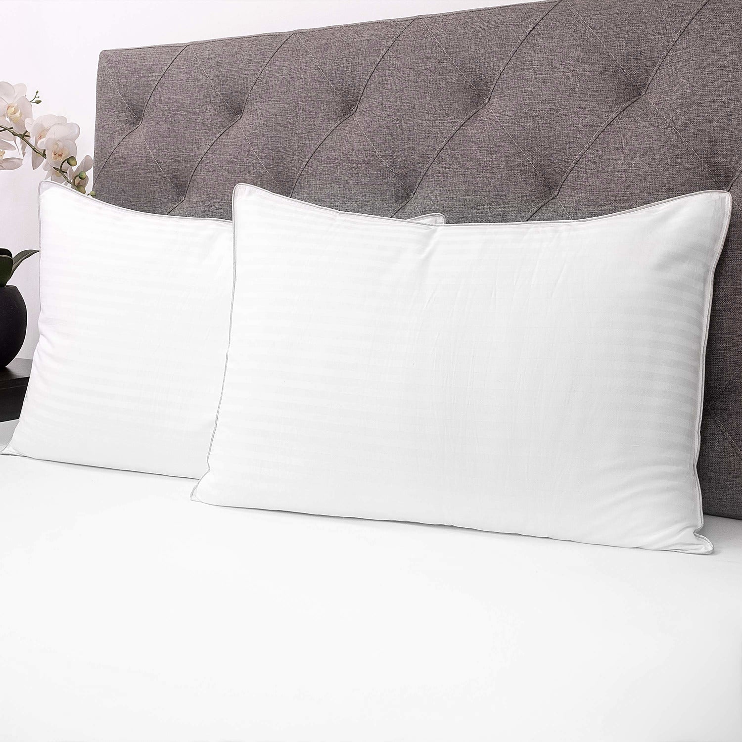 Ball Fiber Dobby Stripe Pillow 2-Pack - Bed