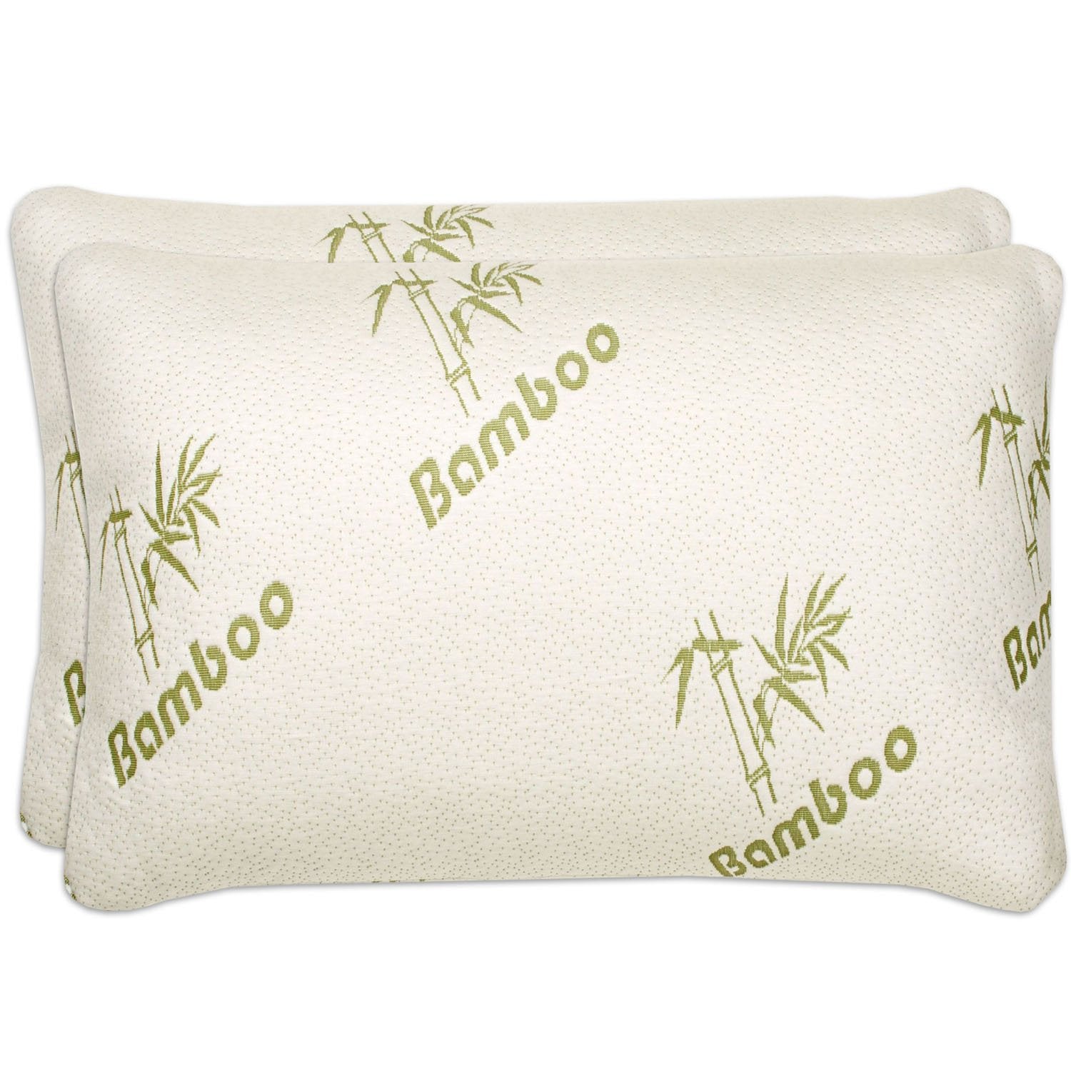Bamboo Memory Foam Bed Pillow - Top