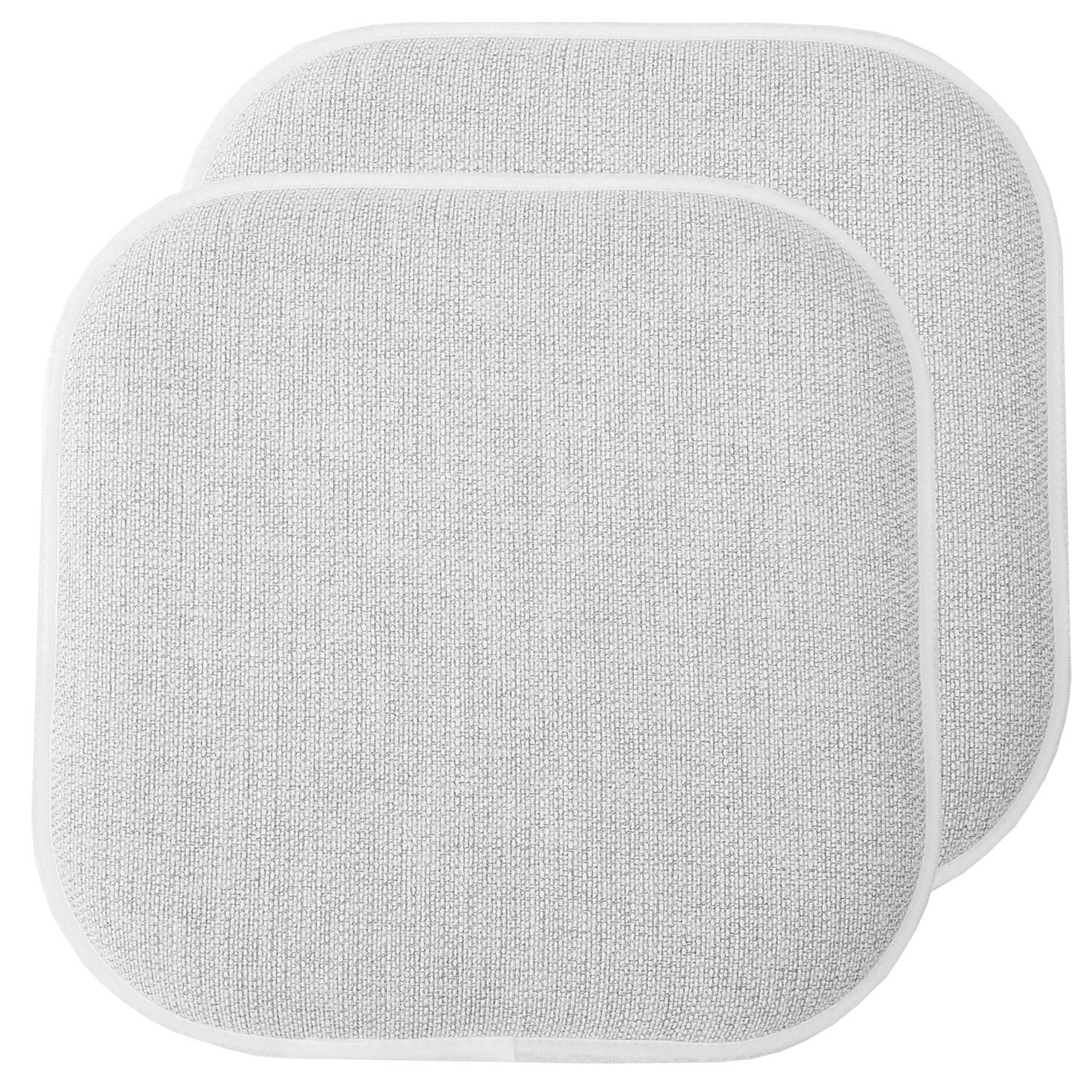 Alexis Chair Cushion Set Gray White 2-Pack