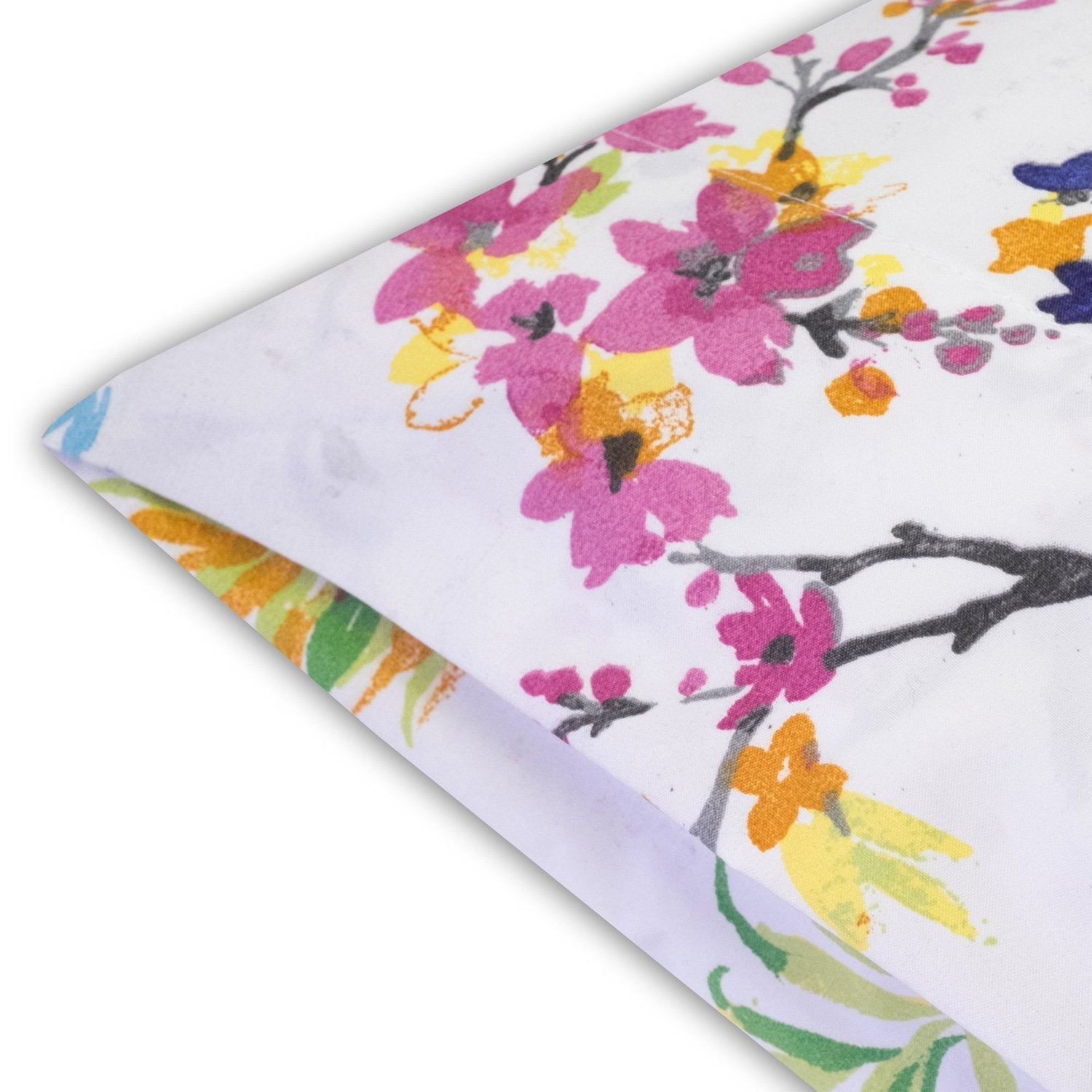 Classic 4-Piece Bed Sheet Set (Botanical) - Corner