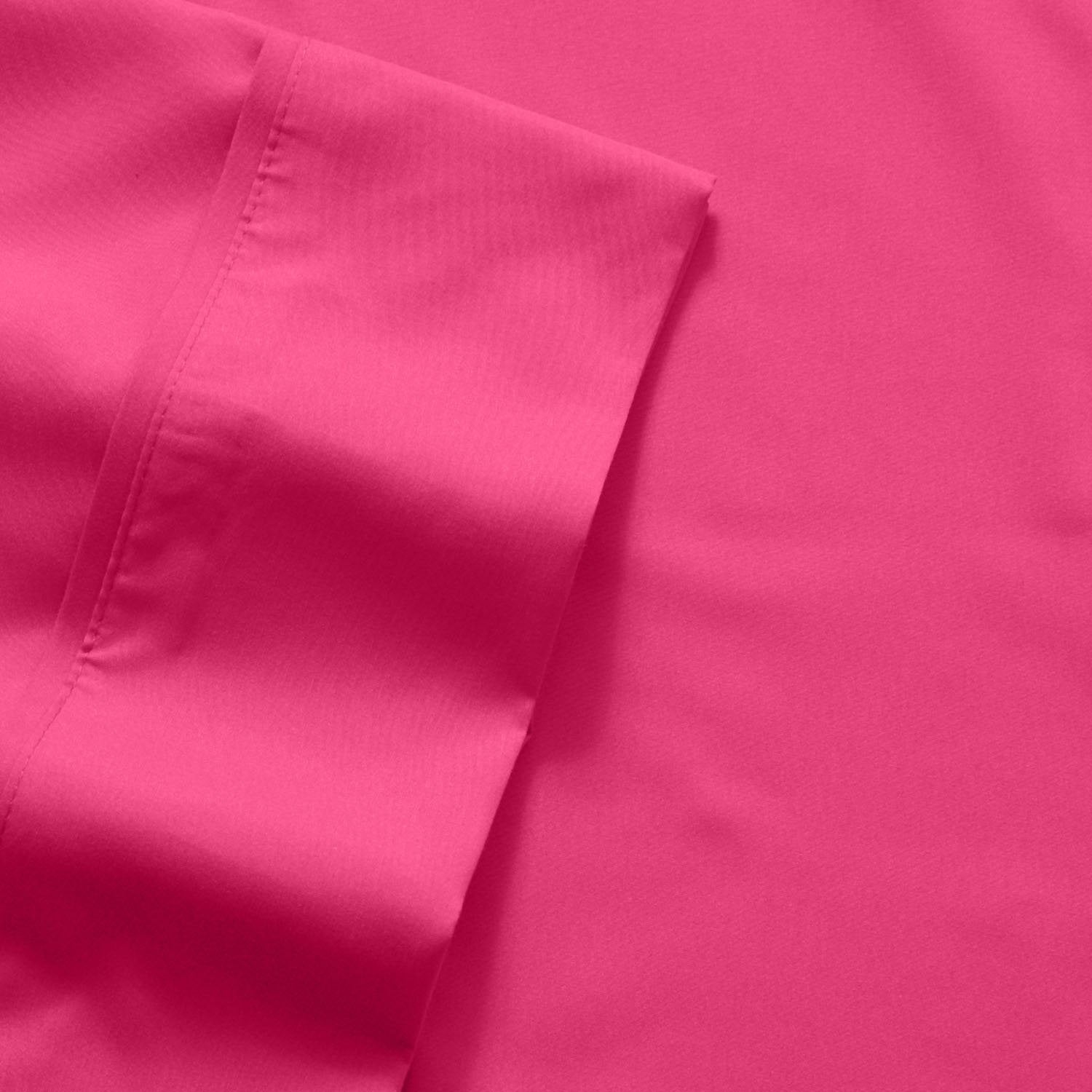 Deluxe 6-Piece Bed Sheet Set (Fuchsia) - Fabric