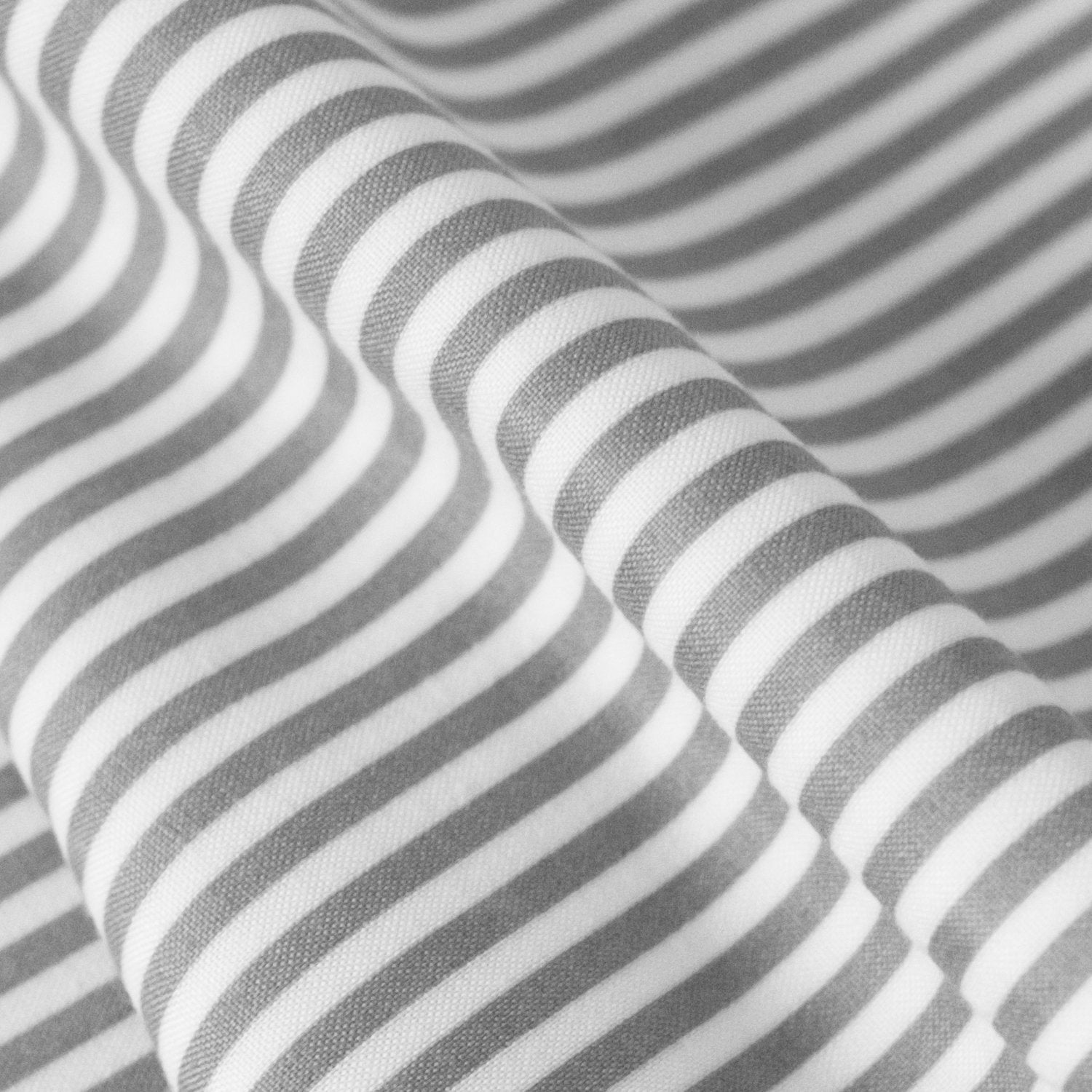 Deluxe 6-Piece Bed Sheet Set (Loft Classic Stripe Gray) - Fabric