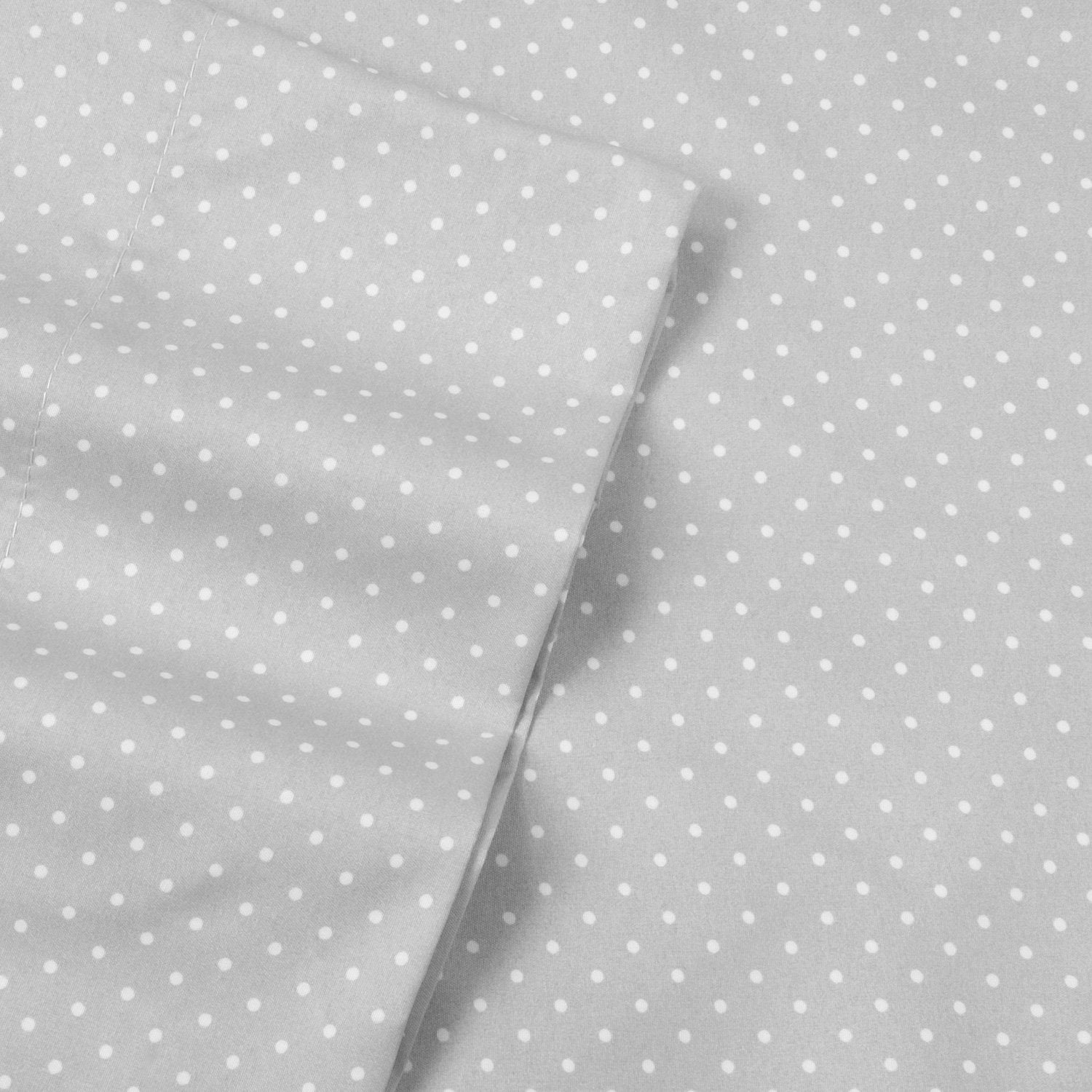 Deluxe 6-Piece Bed Sheet Set (Loft Dot Gray) - Fabric