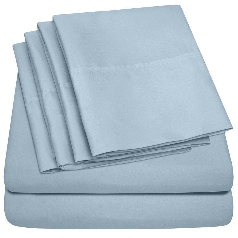 6-Piece Sheet Set - Misty Blue | Sweet Home Collection