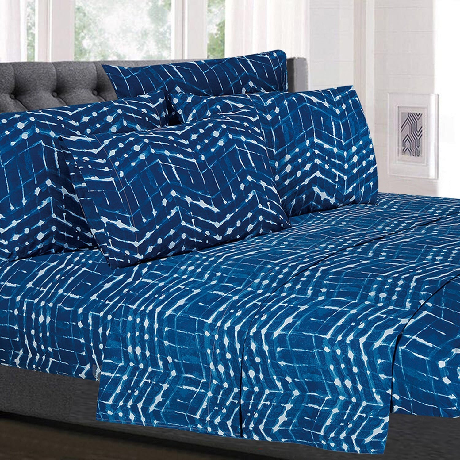 Deluxe 6-Piece Bed Sheet Set (Monroe) - Bed