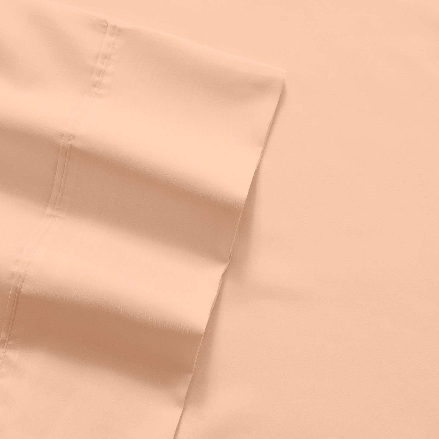 Deluxe 6-Piece Bed Sheet Set (Peach) - Fabric