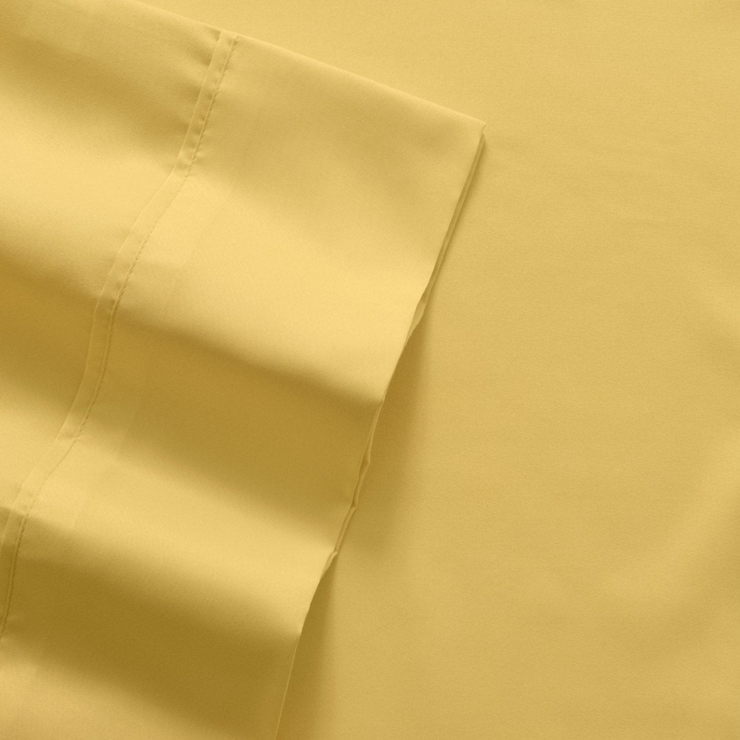Deluxe 6-Piece Bed Sheet Set (Yellow) - Fabric