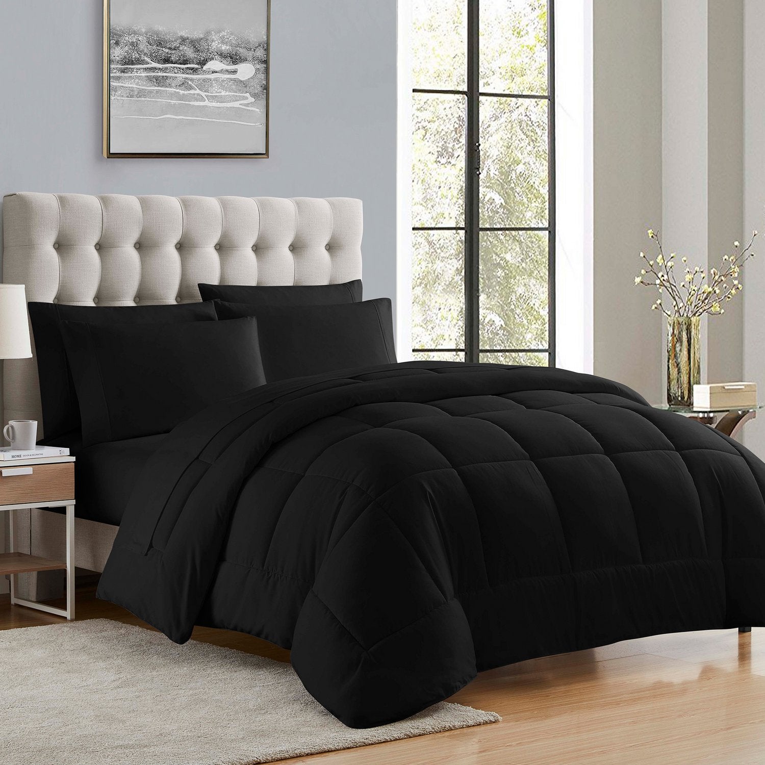 Down Alternative Comforter Black - Set