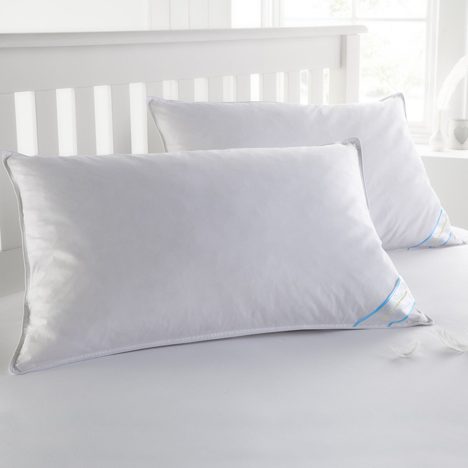 Goose Down Feather Pillow 2-Pack - Bed