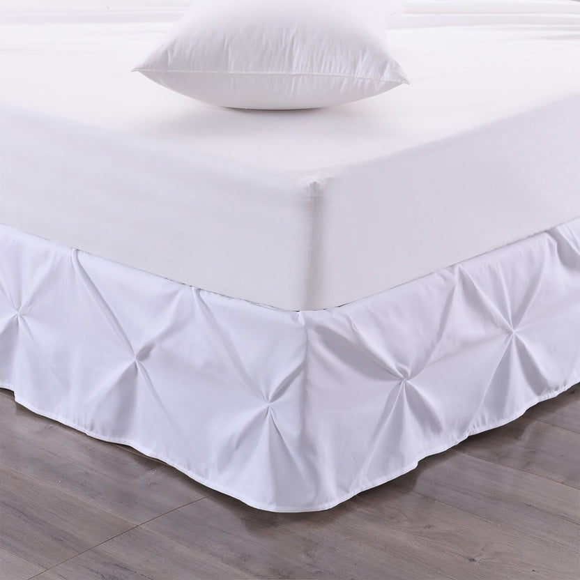Hudson Pintuck Bed Skirt Sweet Home Collection