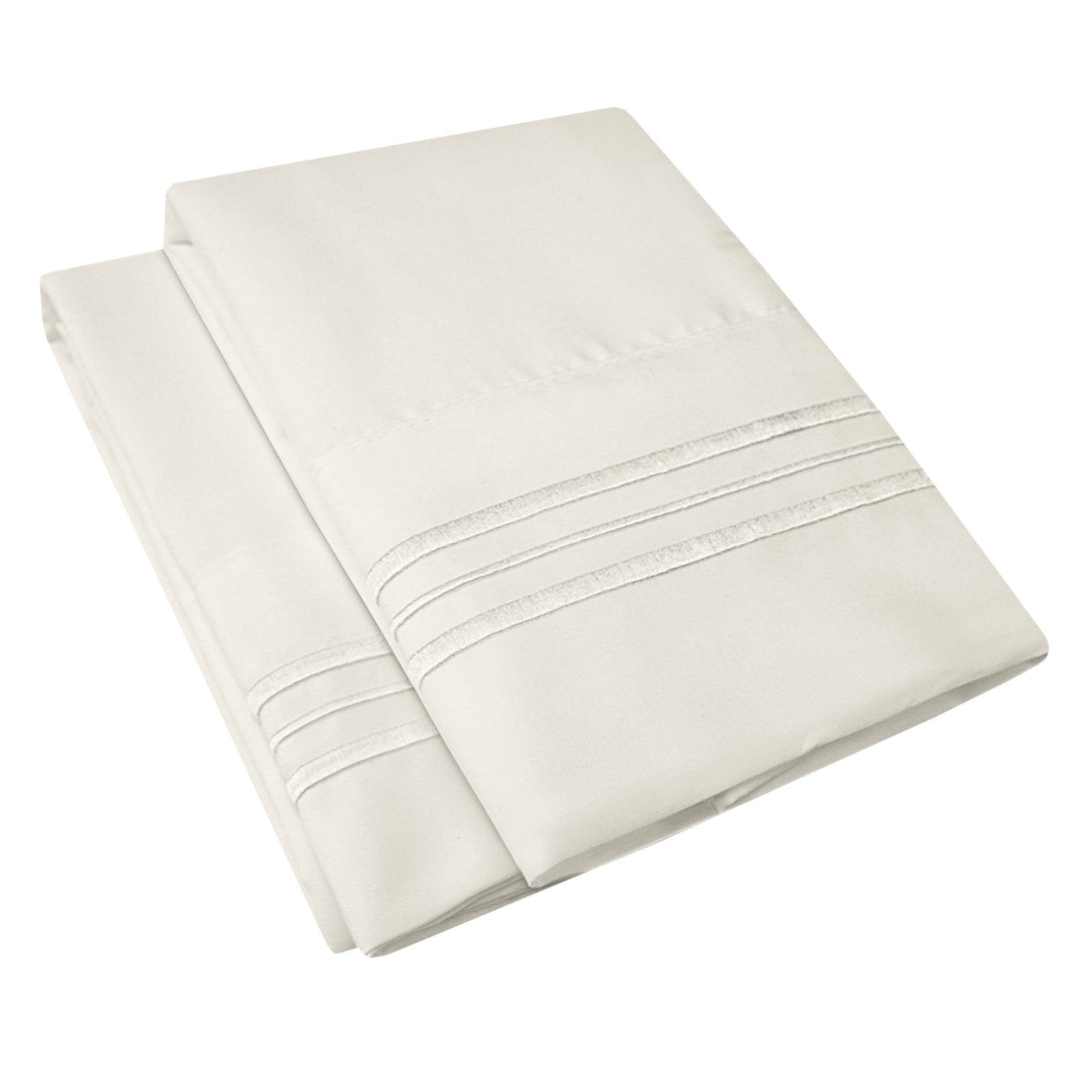 Microfiber Pillow Case Set Ivory