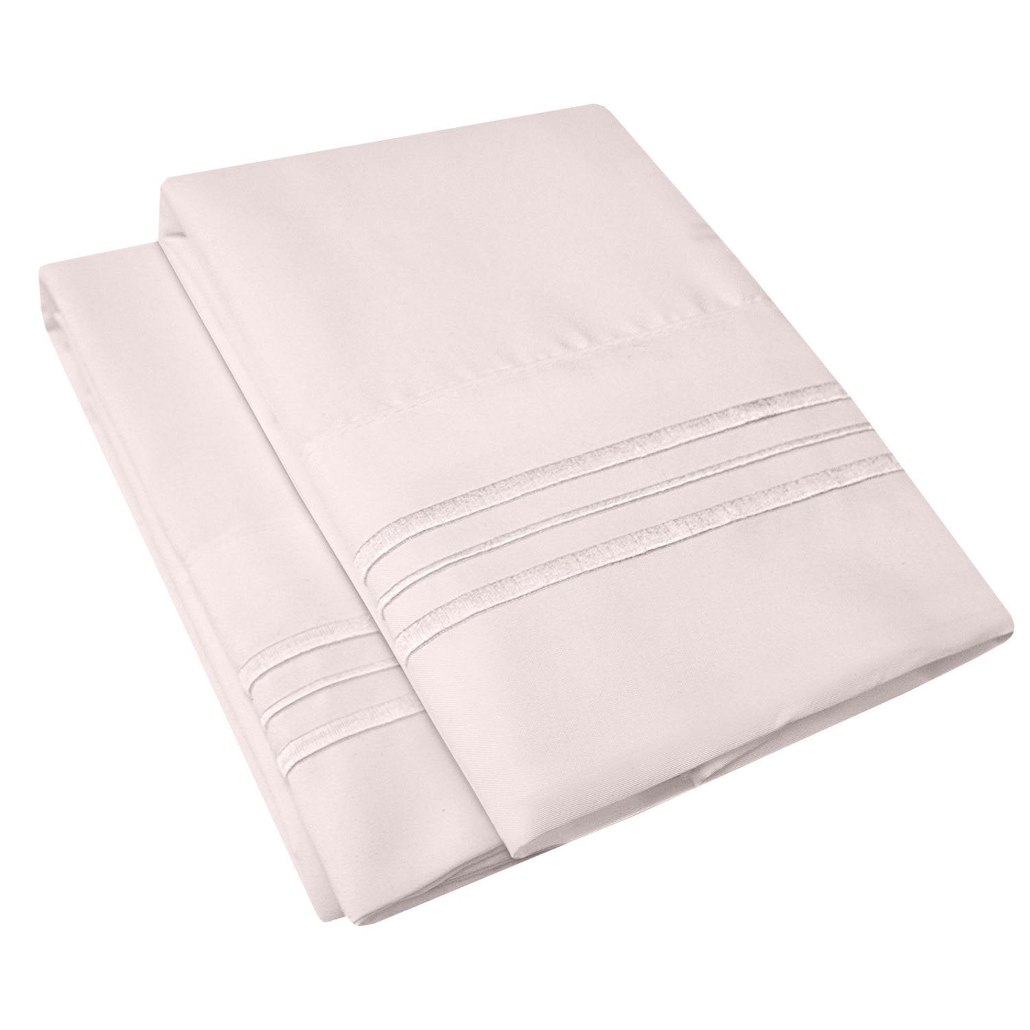 Microfiber Pillow Case Set Pale Pink